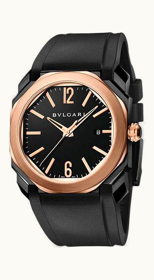 Bulgari Octo Solotempo 41 Pink Gold Diamonds