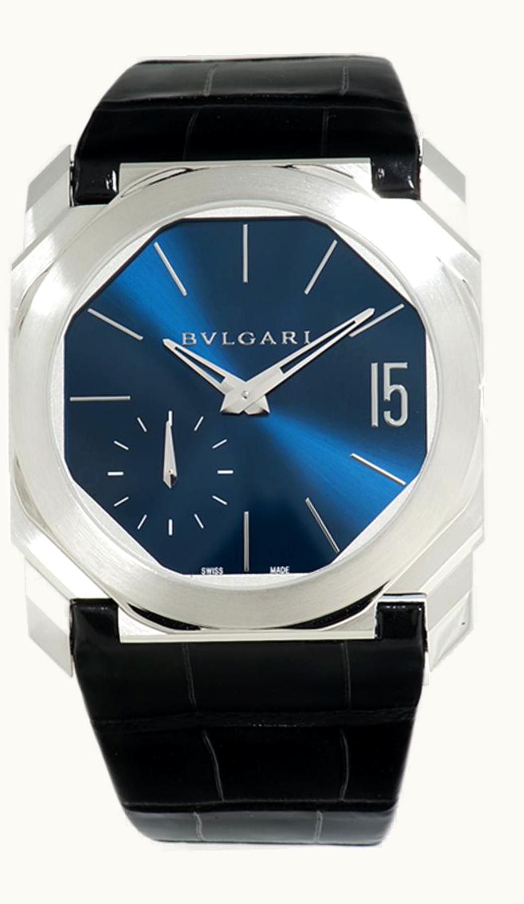 Bulgari Octo Finissimo Platinum / Worldtempus / Blue