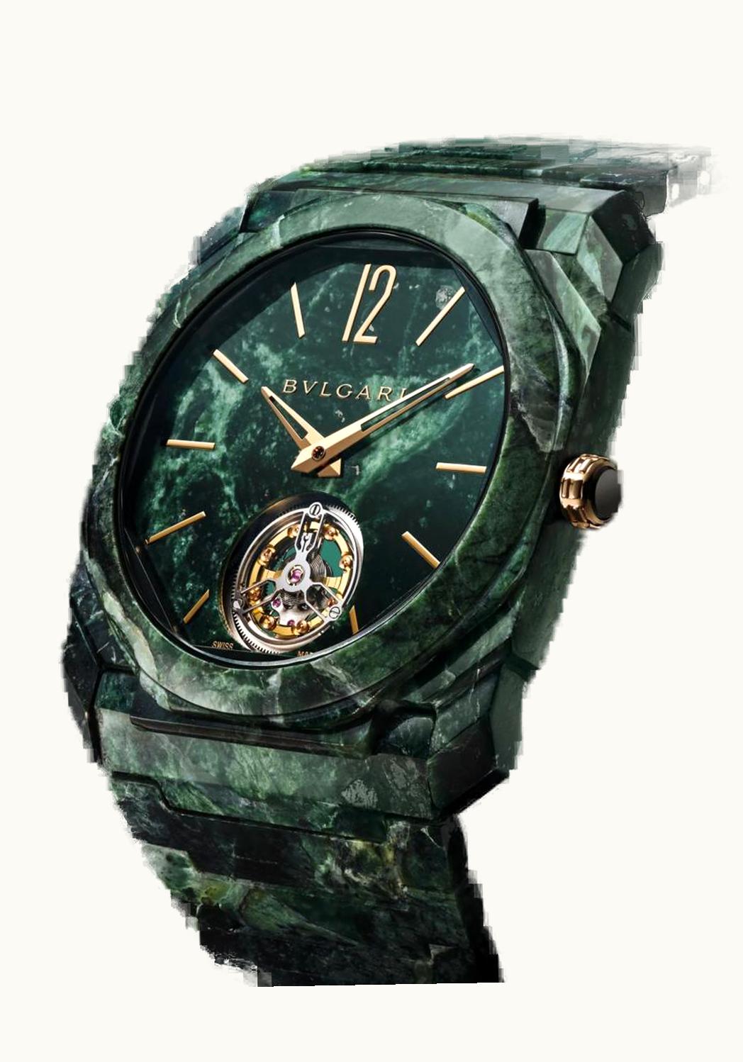 Bulgari Octo Finissimo Automatic Titanium / DLC / Green