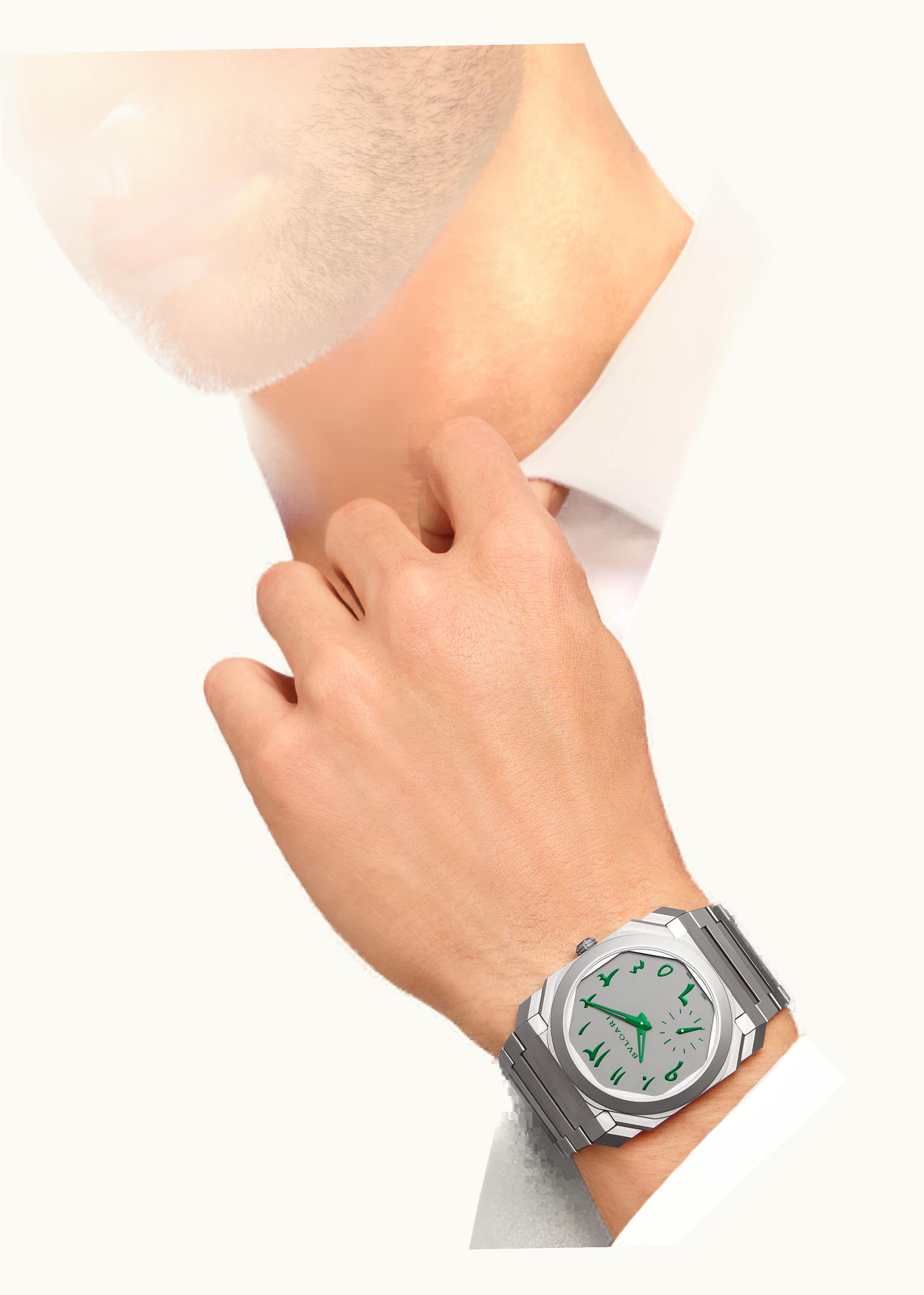 Bulgari Octo Finissimo Automatic Titanium / Green / Harrods