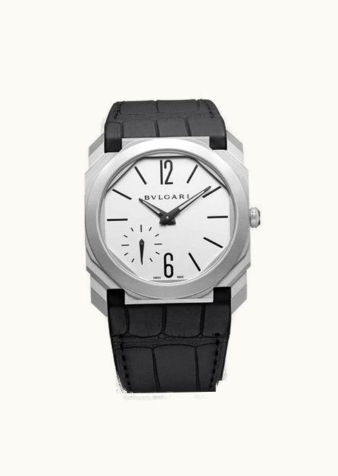 Bulgari Octo Finissimo Automatic Stainless Steel / Grey / Alligator