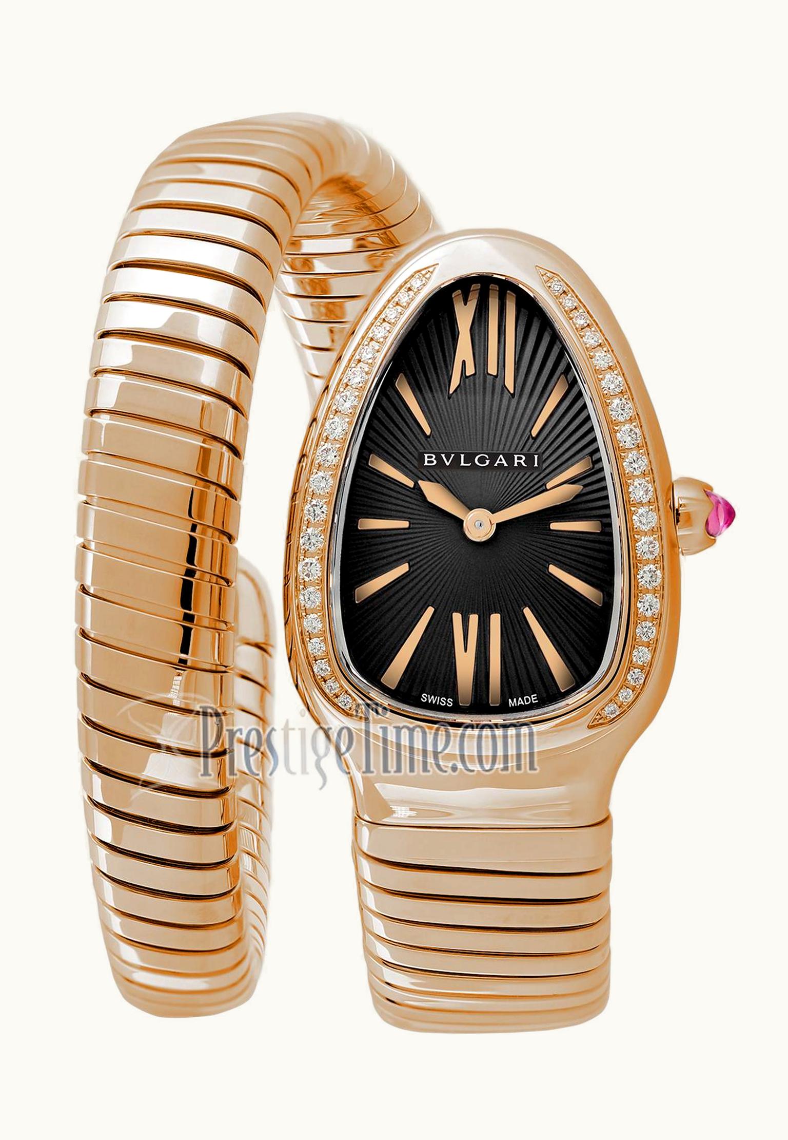Bulgari Serpenti Tubogas Pink Gold Black Diamond
