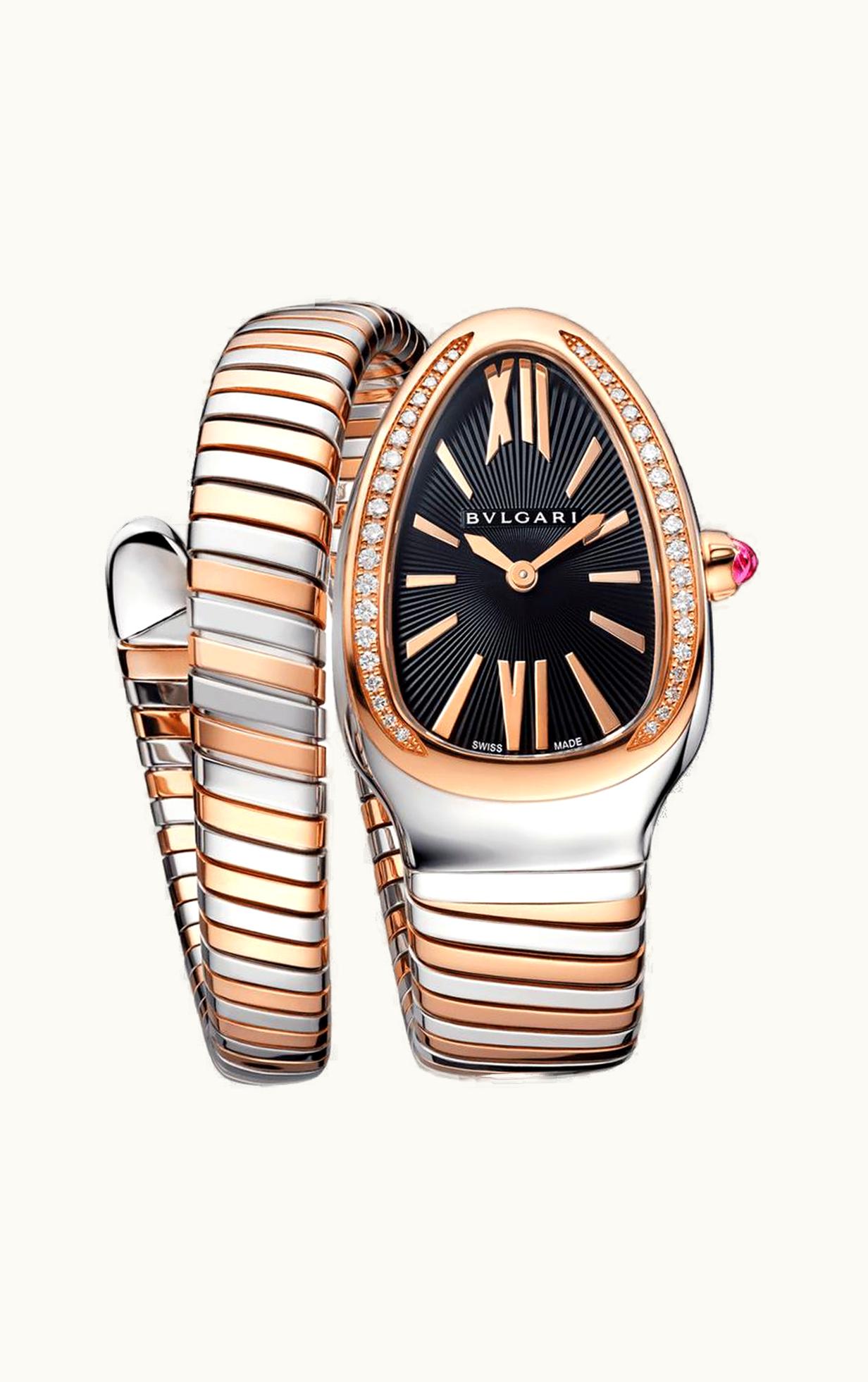 Bulgari Serpenti Tubogas Two Tone Black Diamond