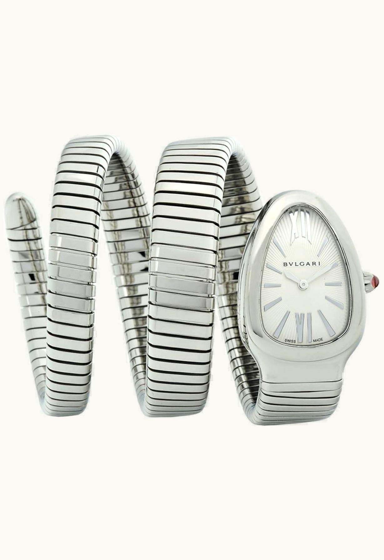 Bulgari Serpenti Tubogas Silver Double Tour