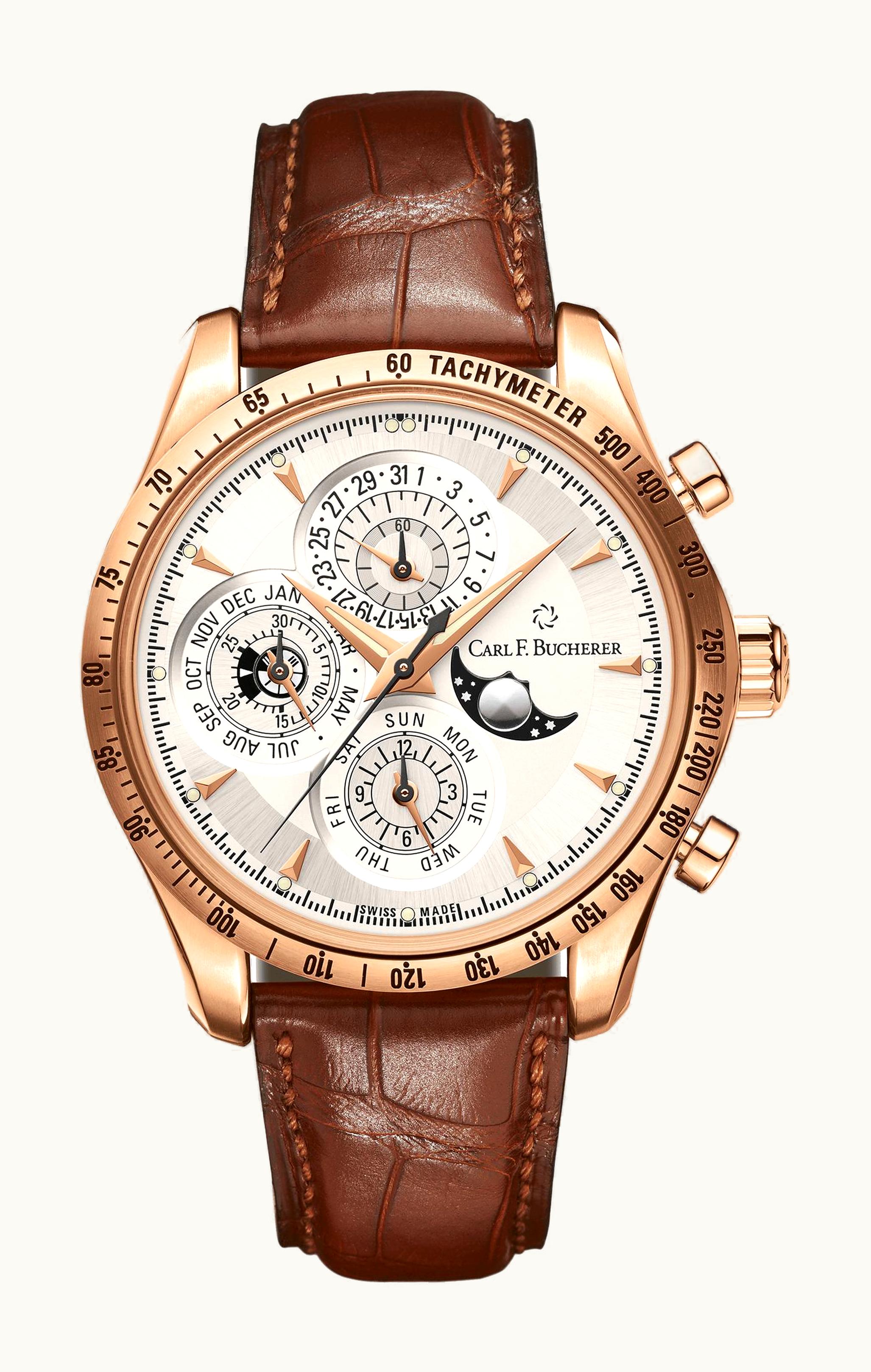 Carl F. Bucherer Manero Chronoperpetual Rose Gold / Silver
