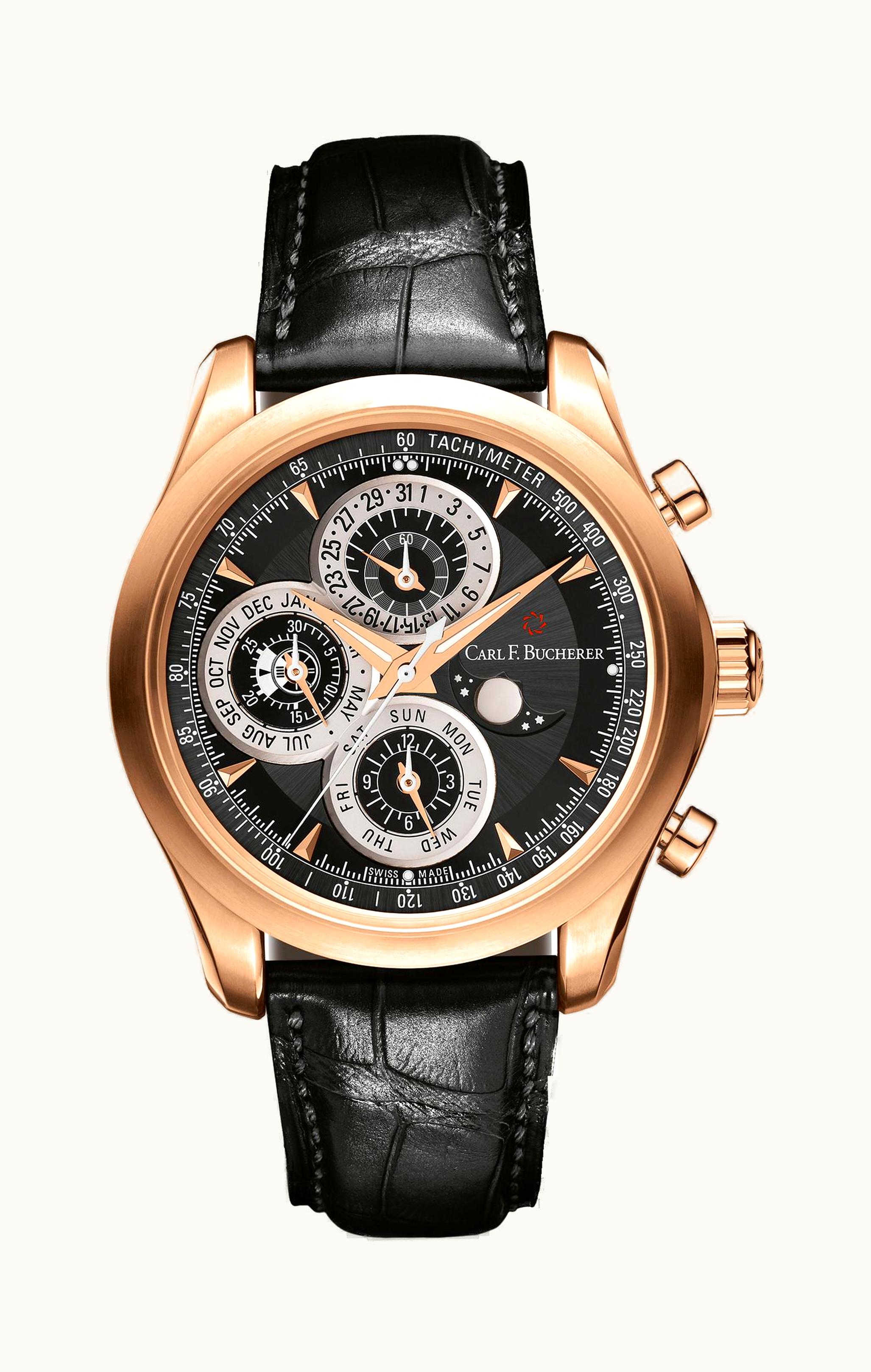 Carl F. Bucherer §Manero Chronoperpetual Rose Gold / Black