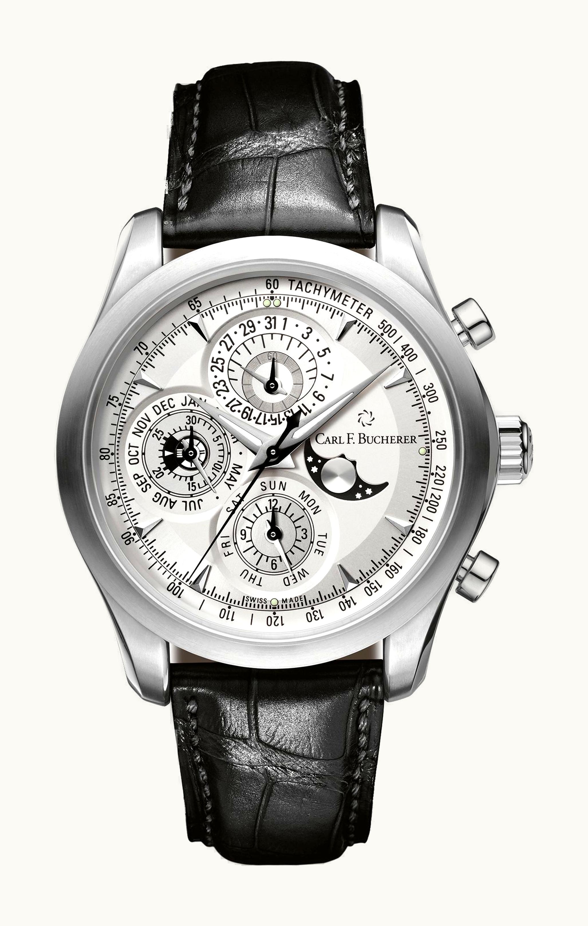 Carl F. Bucherer Manero Chronoperpetual Stainless Steel / Silver
