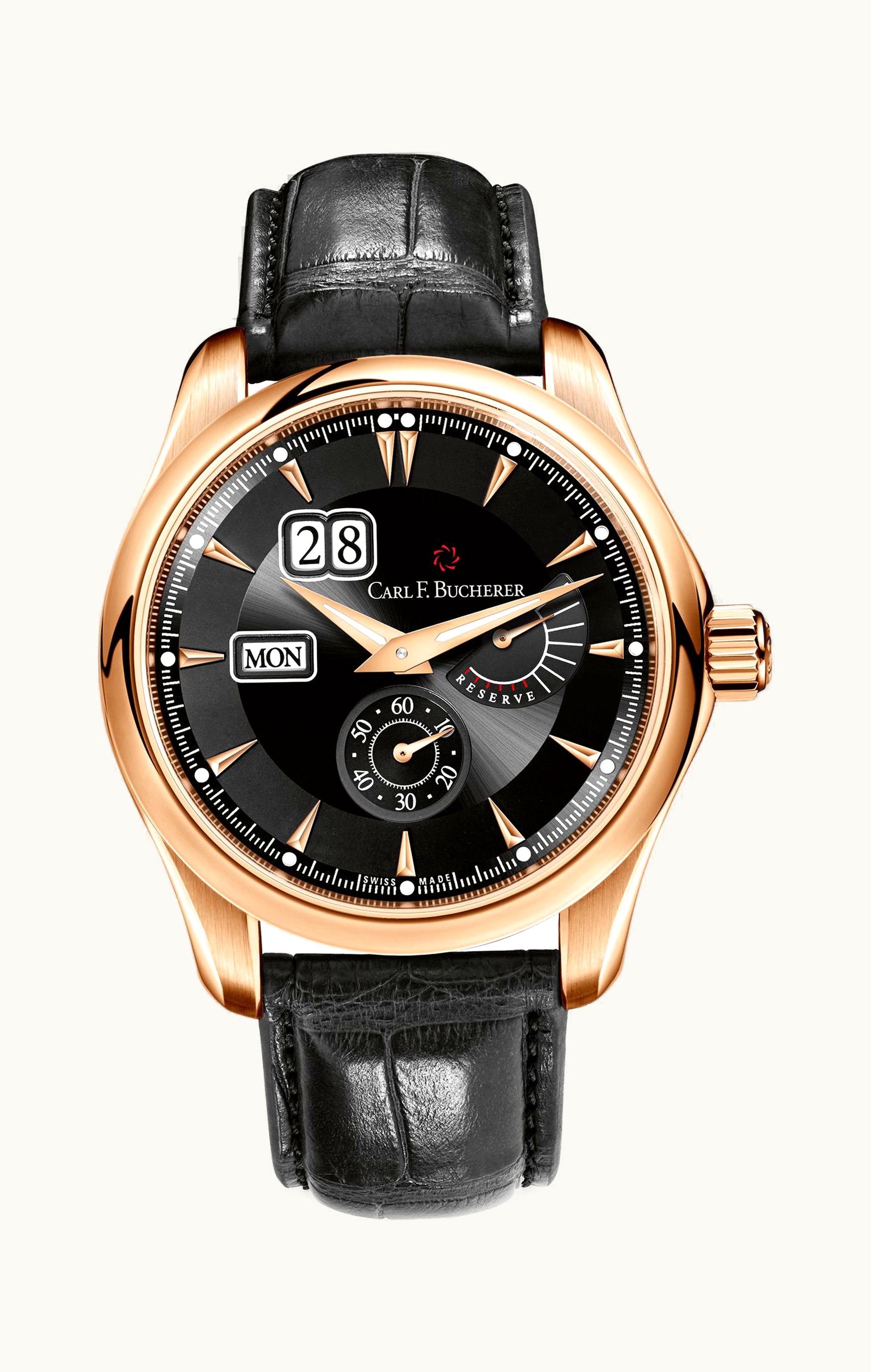 Carl F. Bucherer Manero PowerReserve Rose Gold / Black