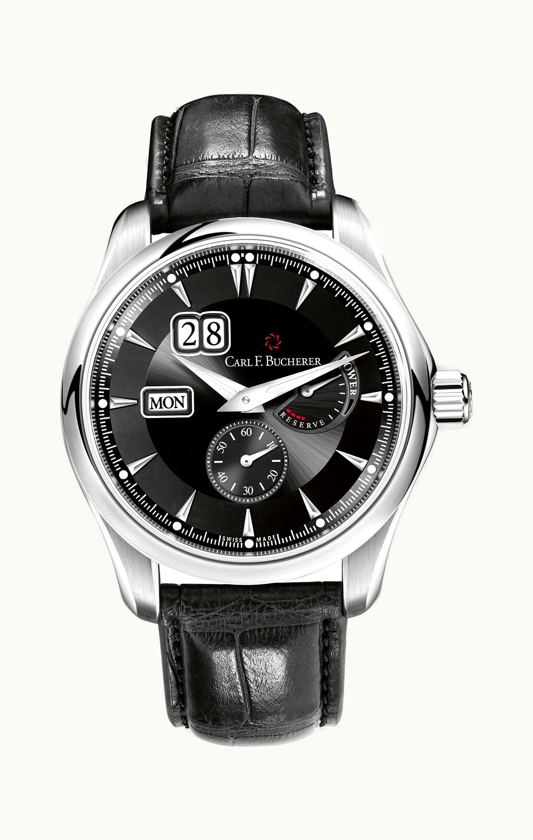 Carl F. Bucherer Manero PowerReserve Stainless Steel / Black