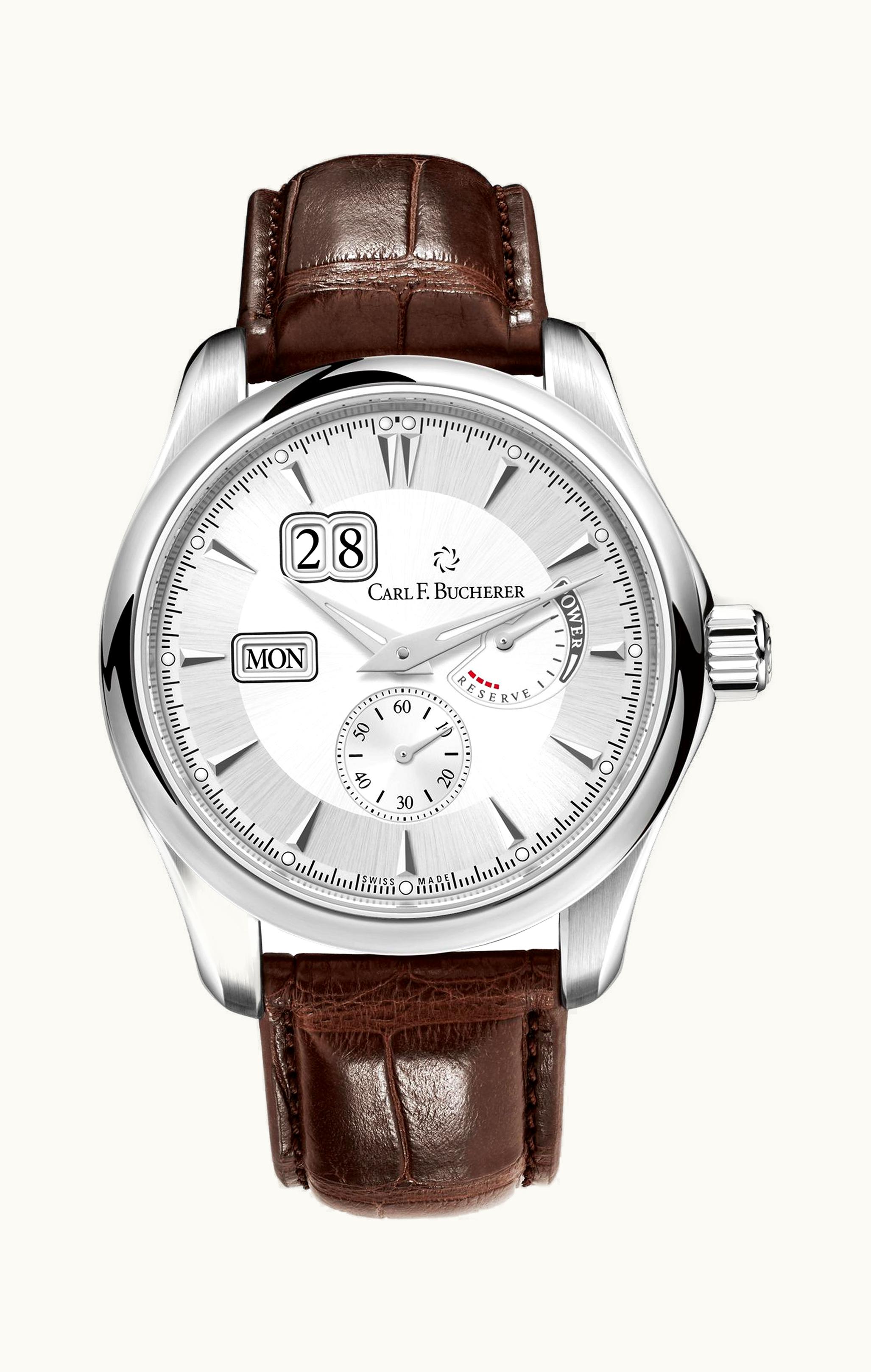 Carl F. Bucherer Manero PowerReserve Stainless Steel / Silver