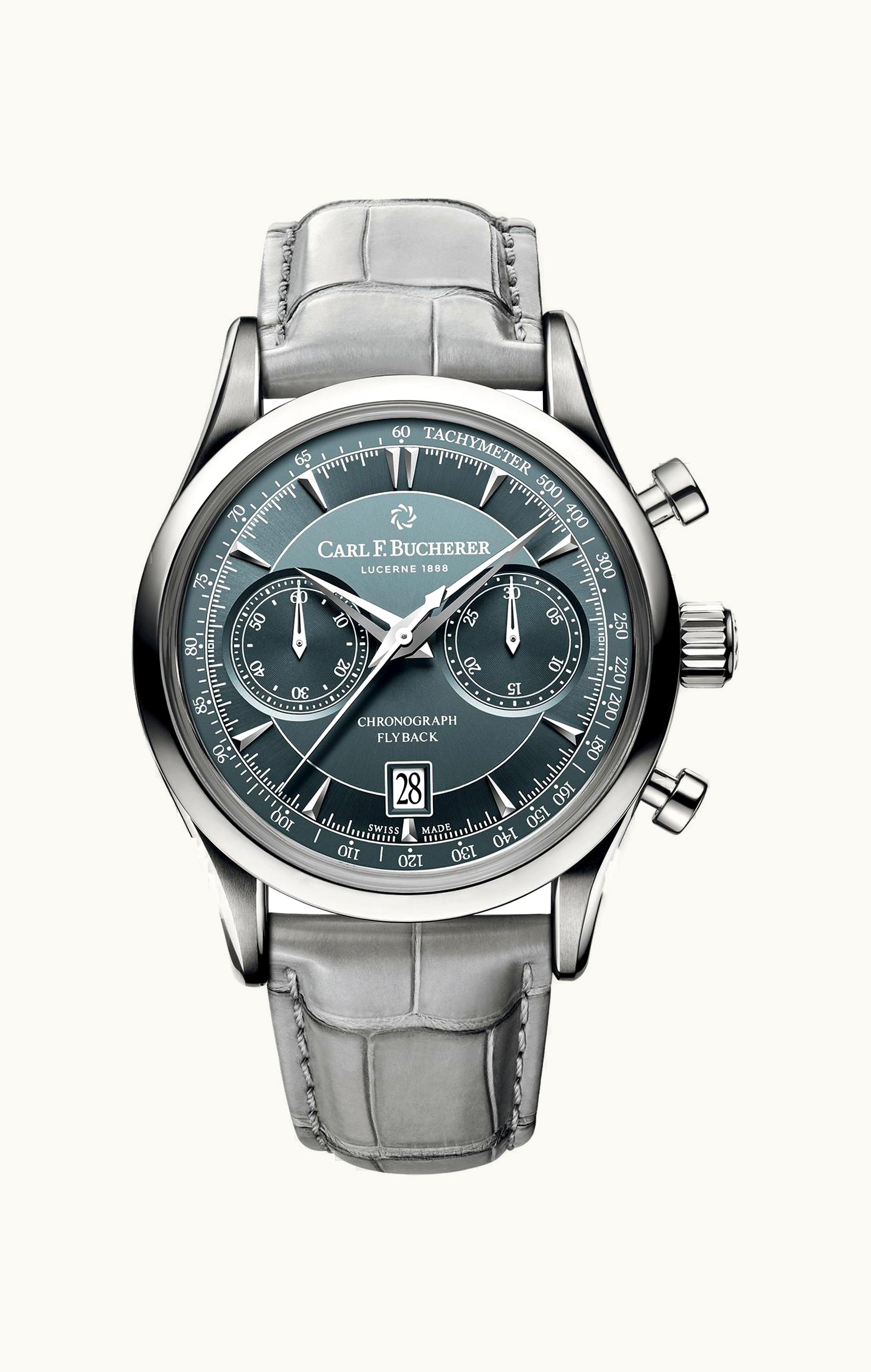 Carl F. Bucherer Manero Flyback Stainless Steel / Grey