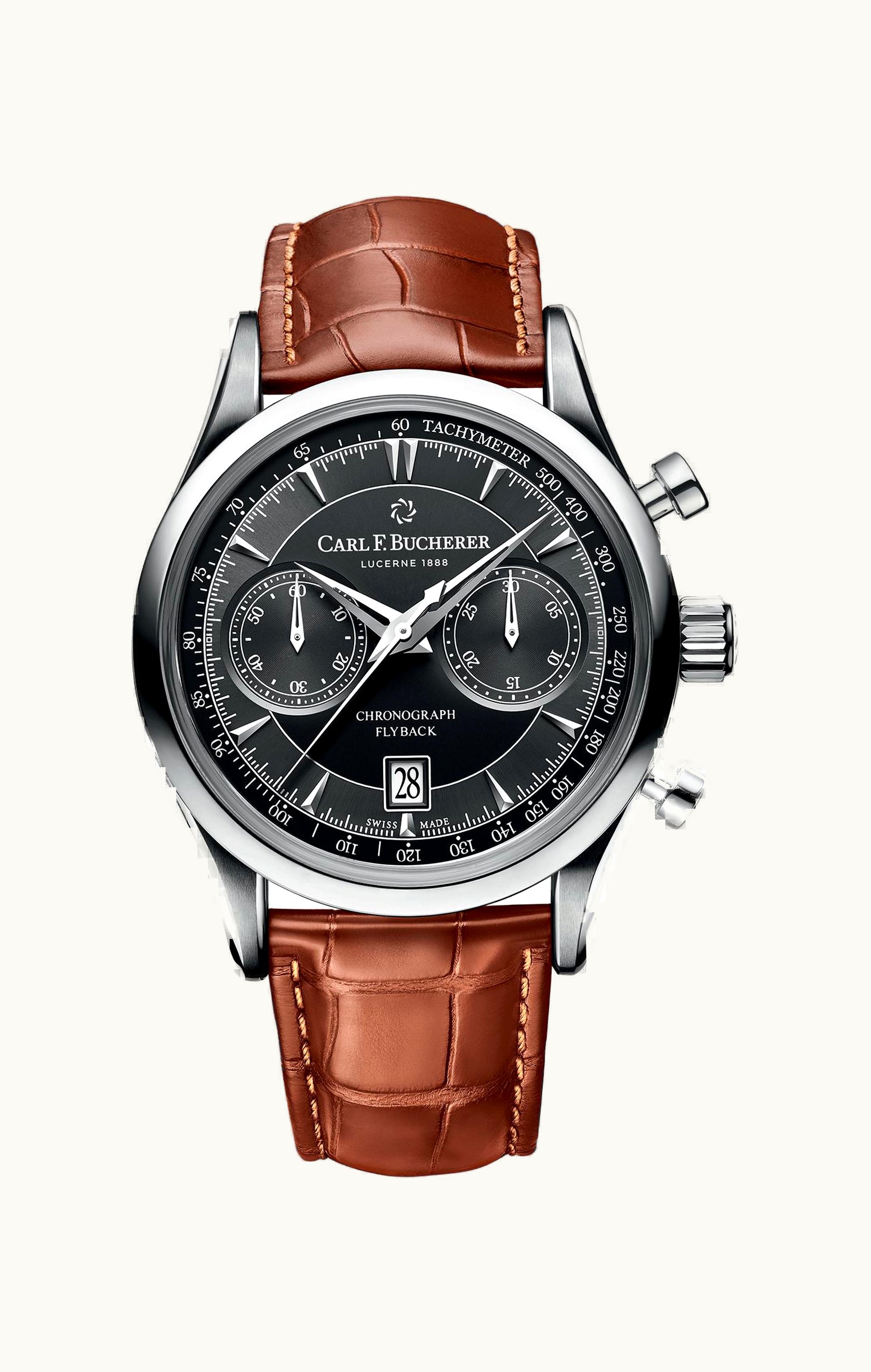 Carl F. Bucherer Manero Flyback Stainless Steel / Black