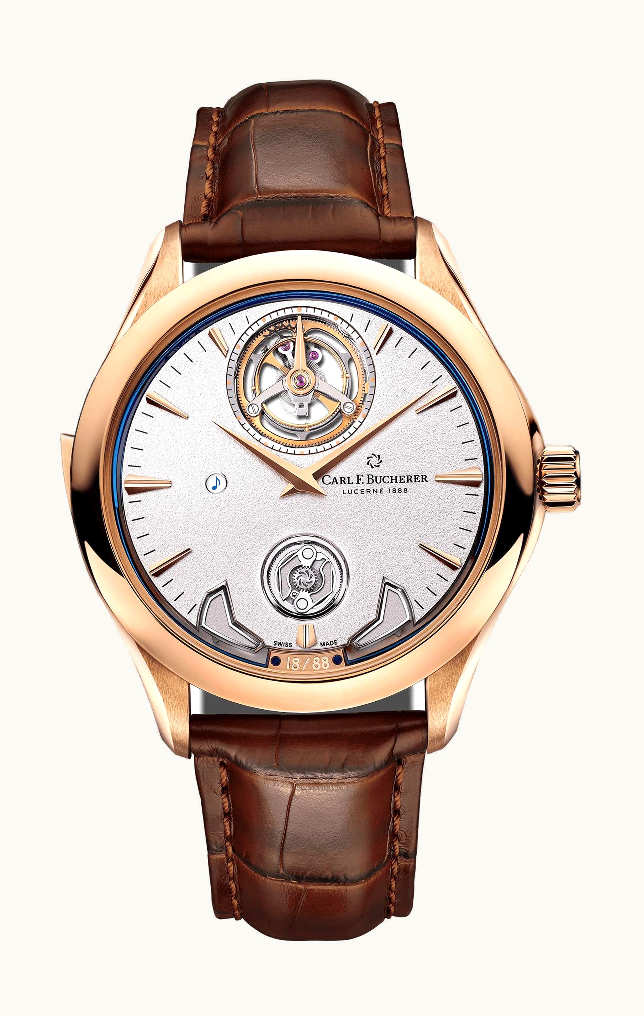 Carl F. Bucherer Manero Minute Repeater Symphony Rose Gold / Silver