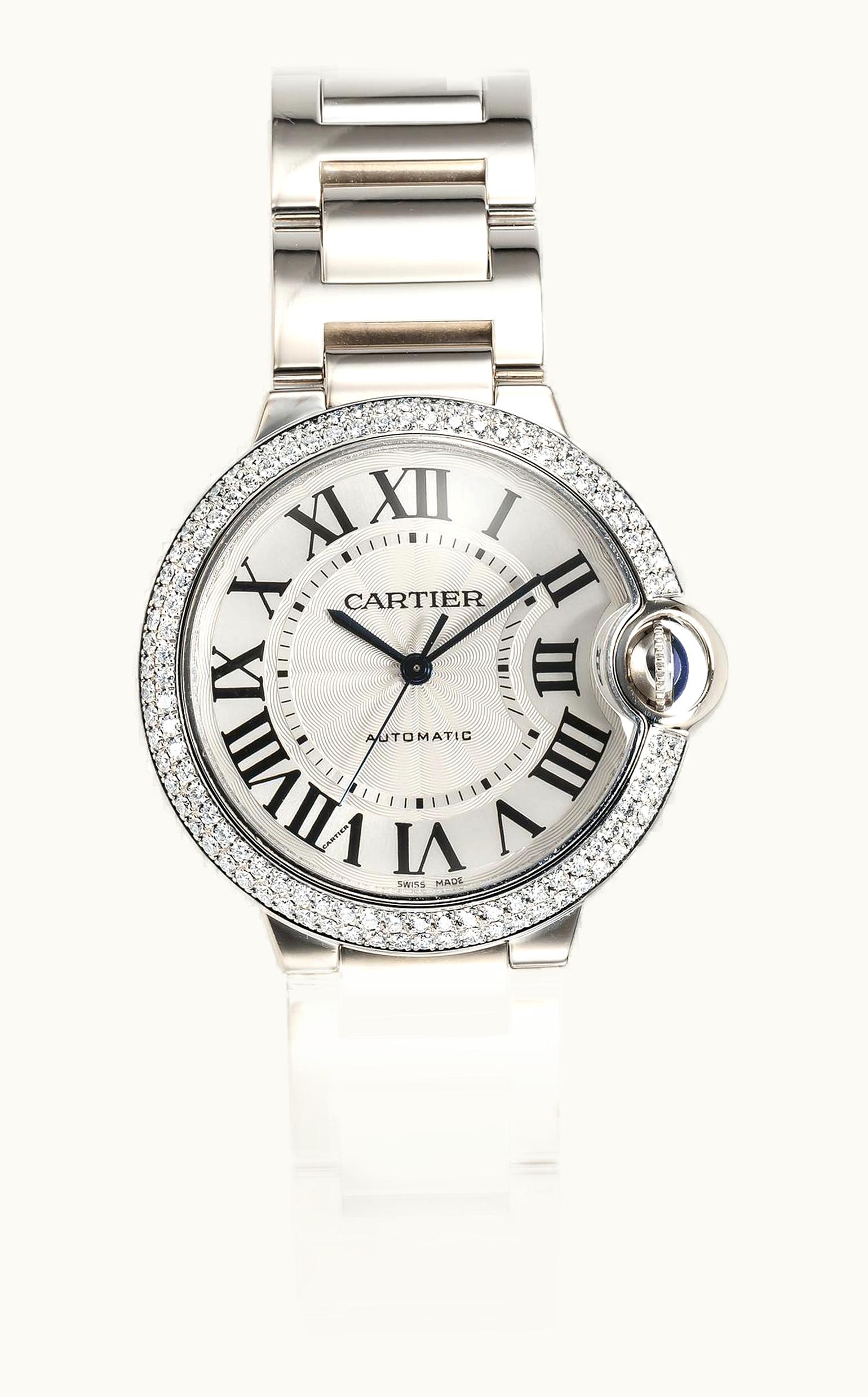 Cartier Ballon Blue de Cartier 36 Automatic White Gold / Diamonds / Bracelet