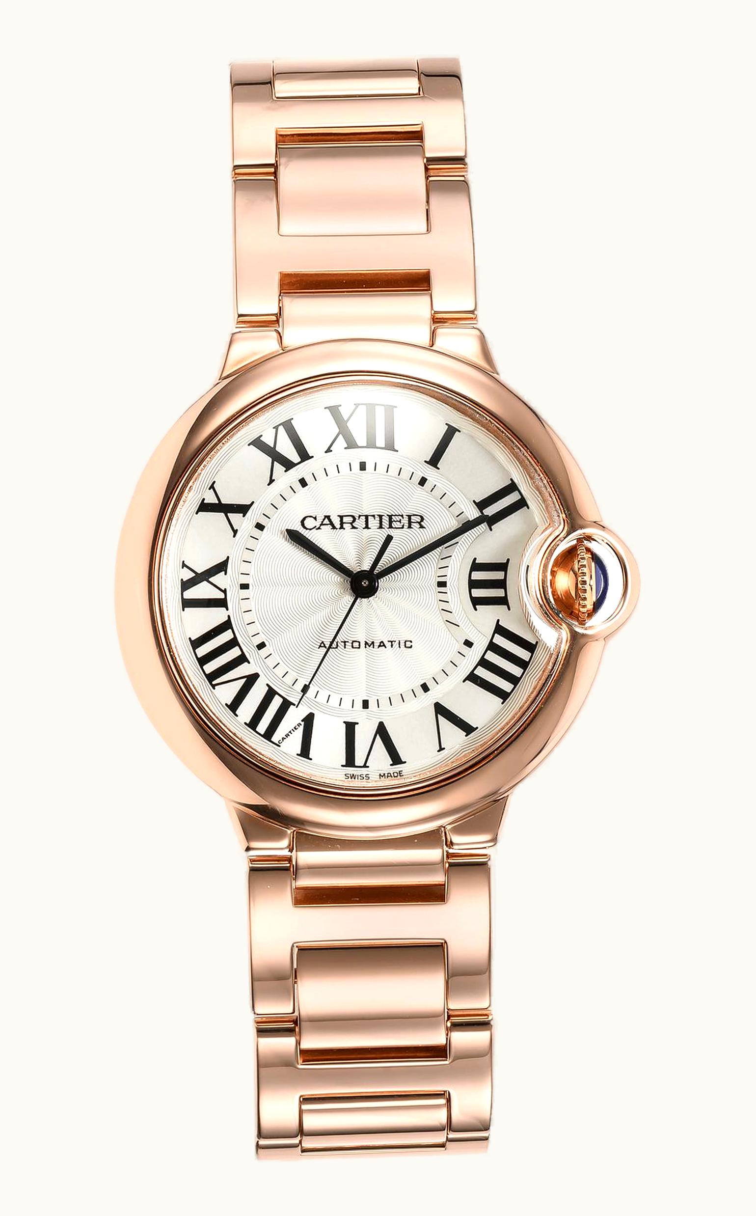 Cartier Ballon Blue de Cartier 36 Automatic Pink Gold / Silver / Bracelet