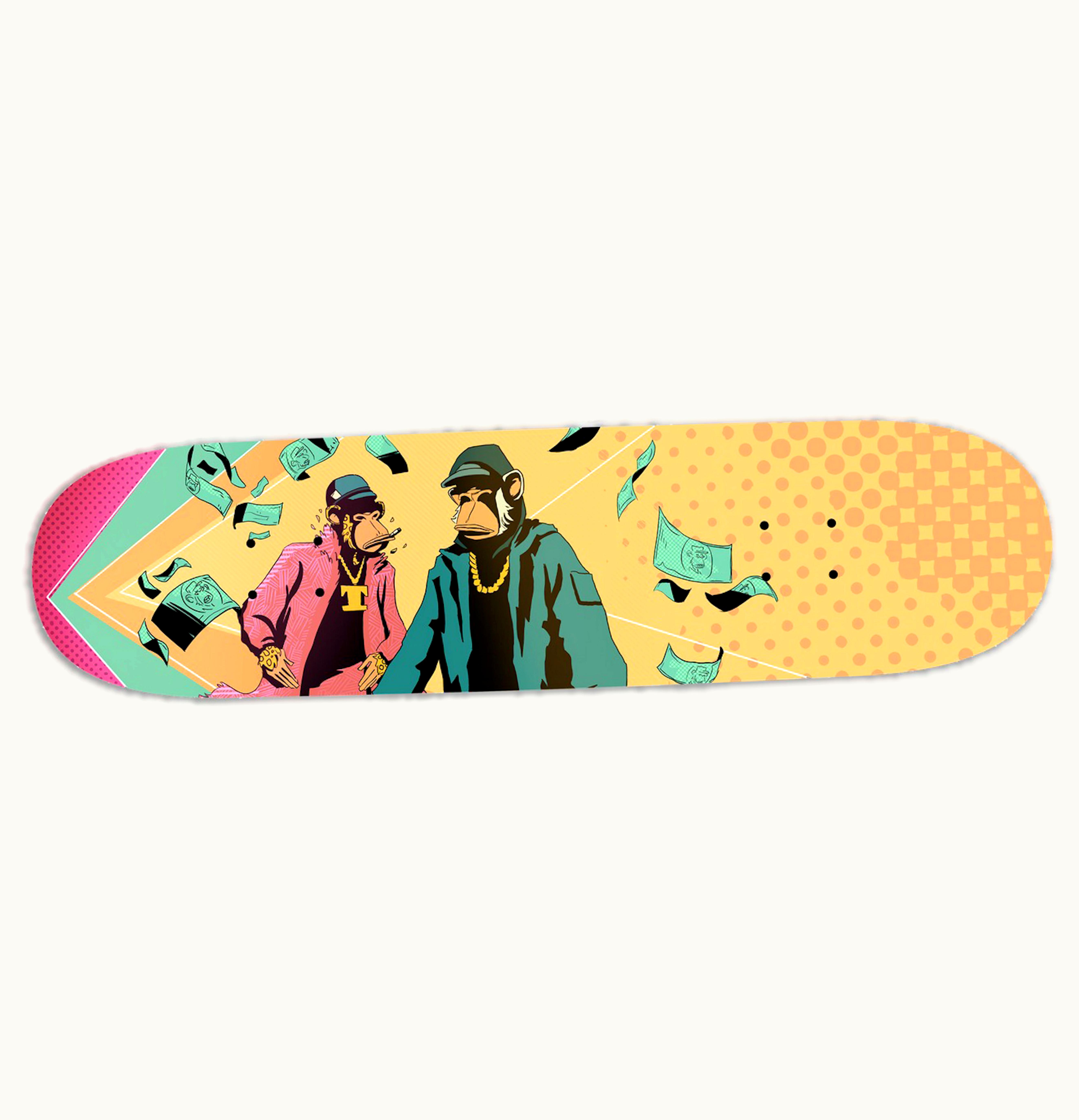 Ape Editions Ape Editions Snoop Dogg x Eminem 1xRun Cash Rules Skateboard Deck Editon of 100