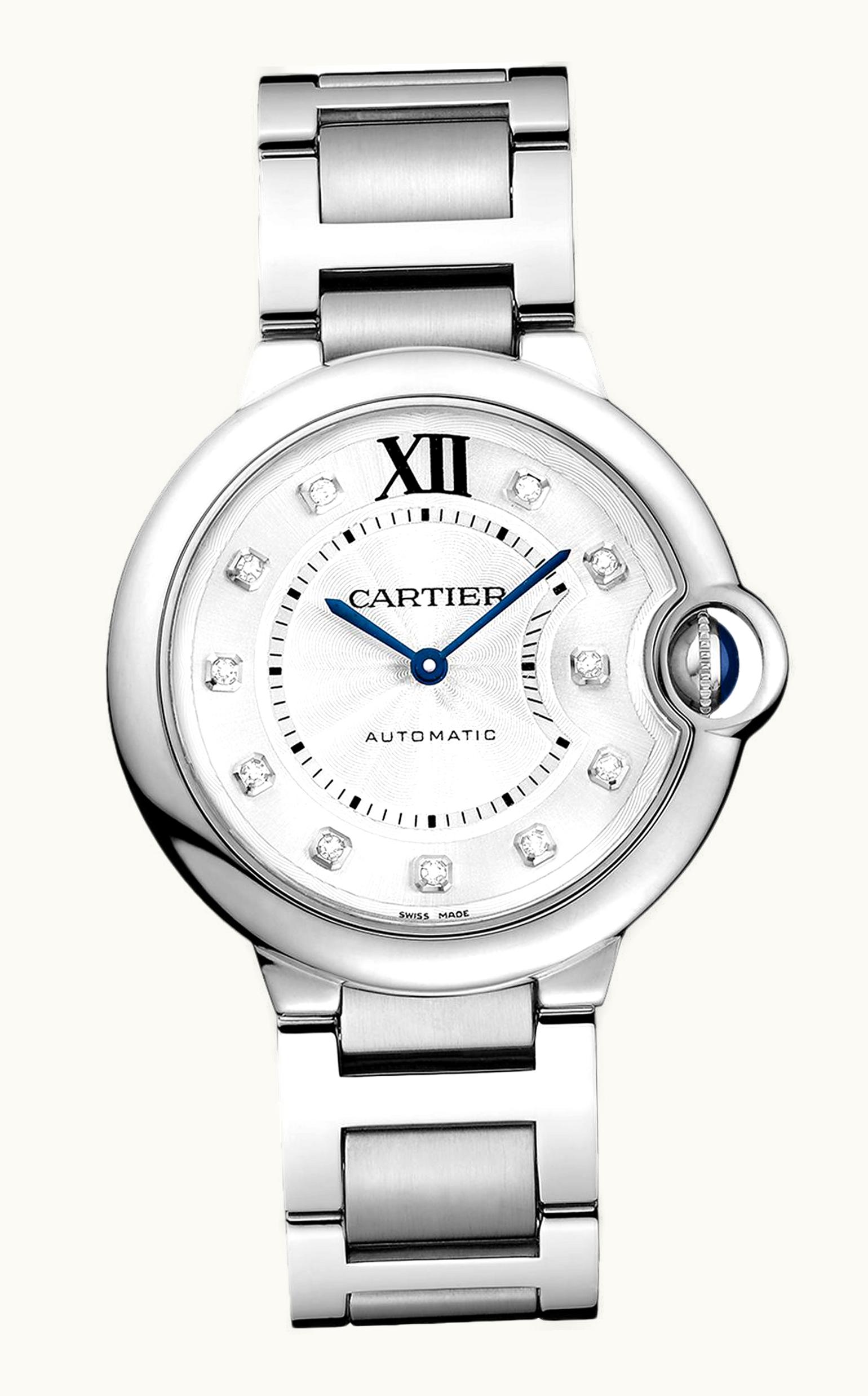 Cartier Ballon Blue de Cartier 36 Automatic Stainless Steel / Diamond / Bracelet