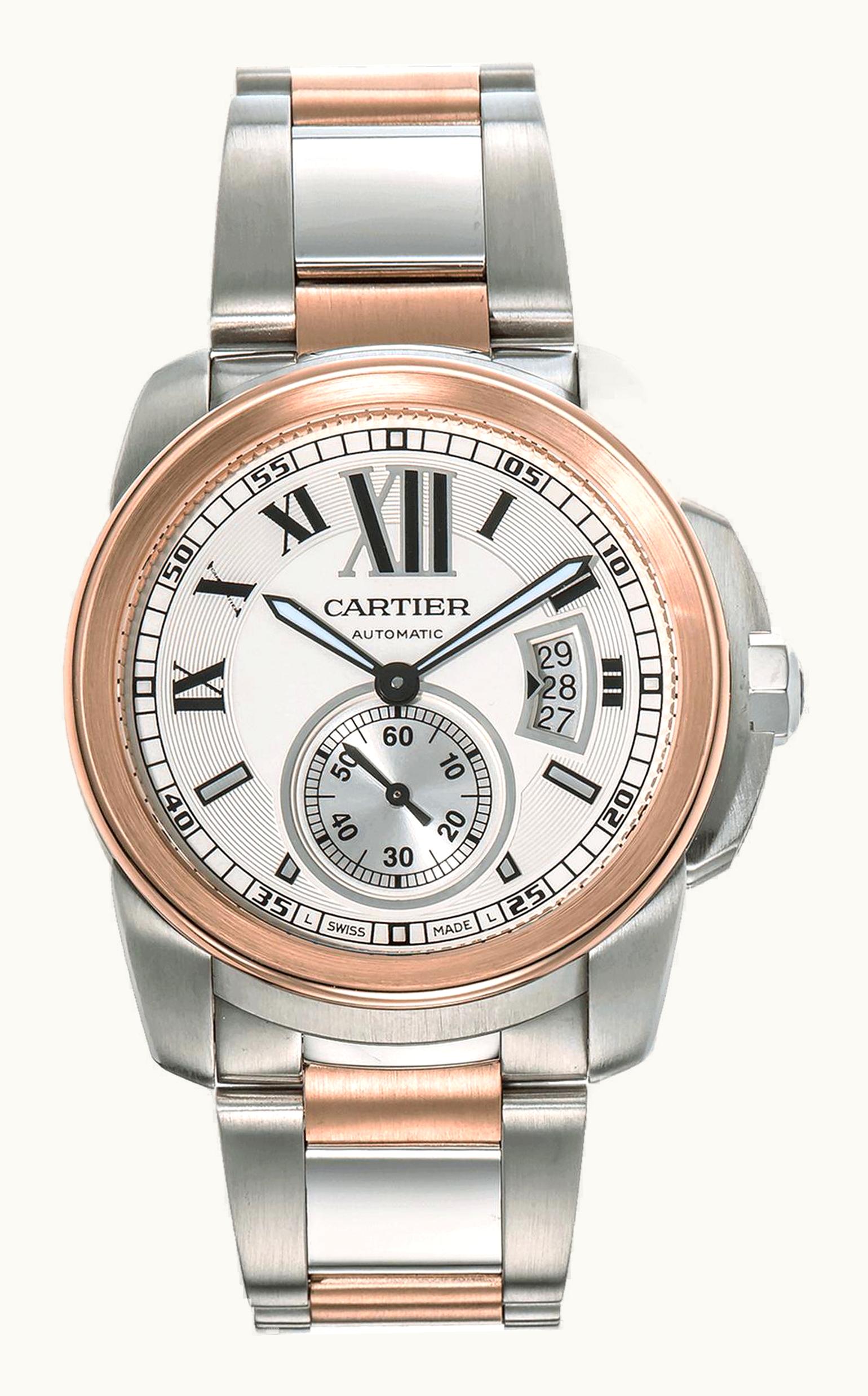 Cartier Calibre de Cartier 42 Stainless Steel / Pink Gold / Silver / Bracelet