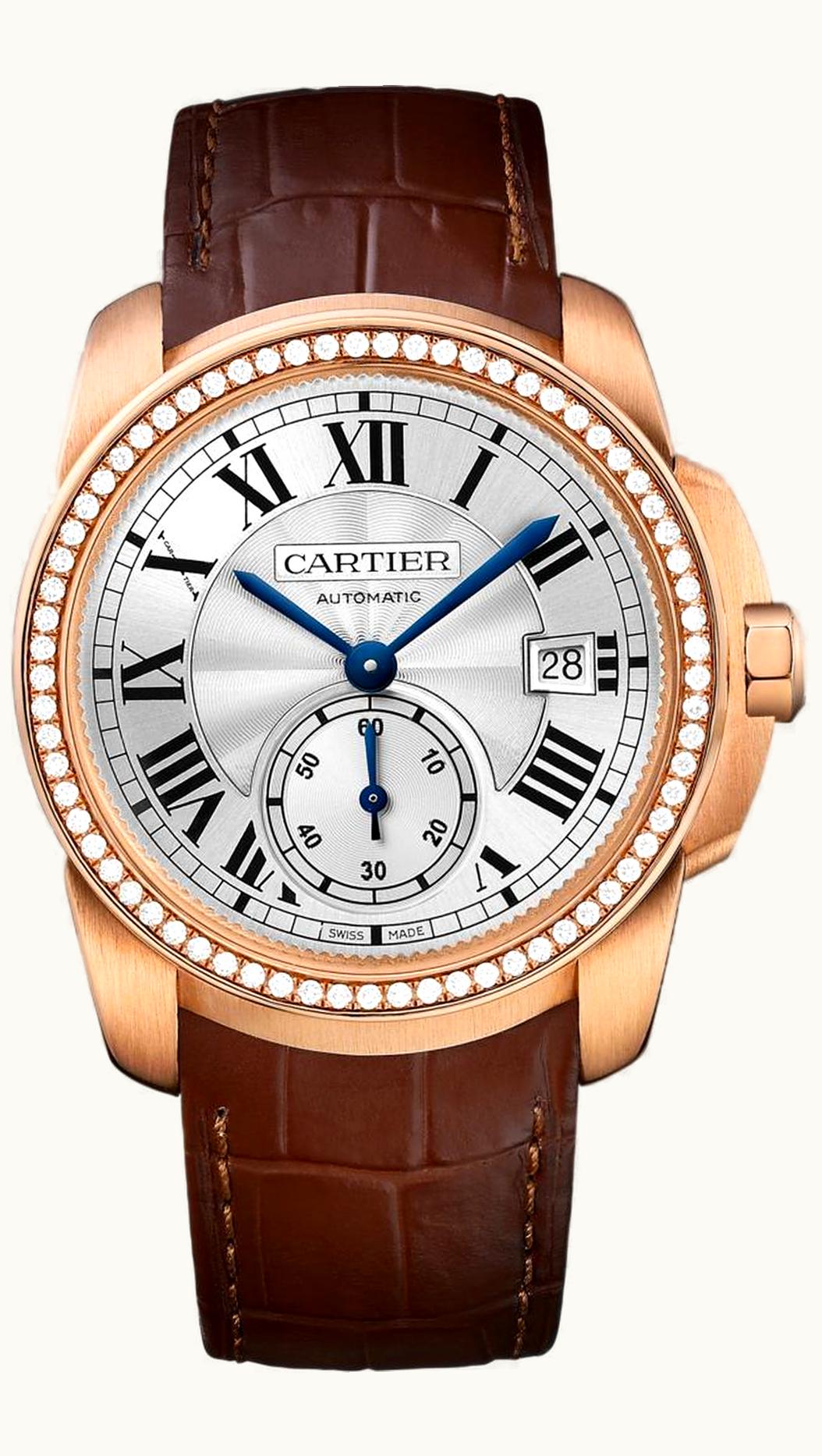 Cartier Calibre de Cartier 38 Pink Gold / Silver / Diamond