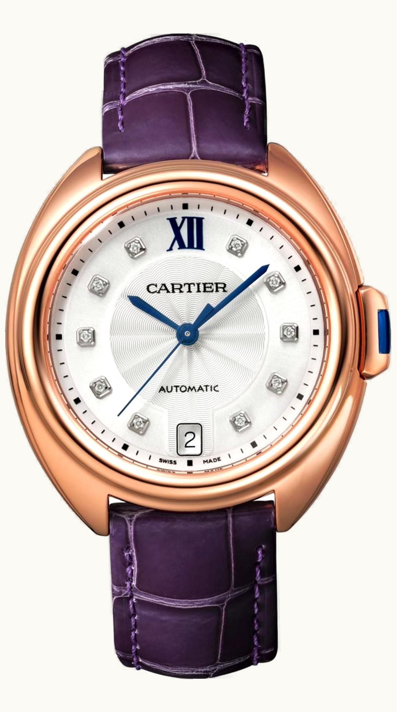Cartier Clé de Cartier 35 Pink Gold / Diamonds / Purple