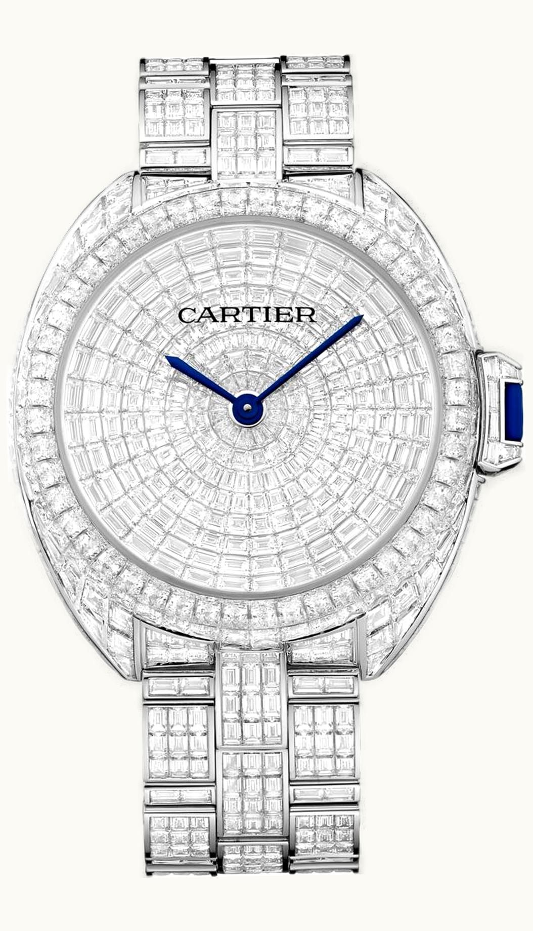 Cartier Clé de Cartier 41 White Gold / Rivière
