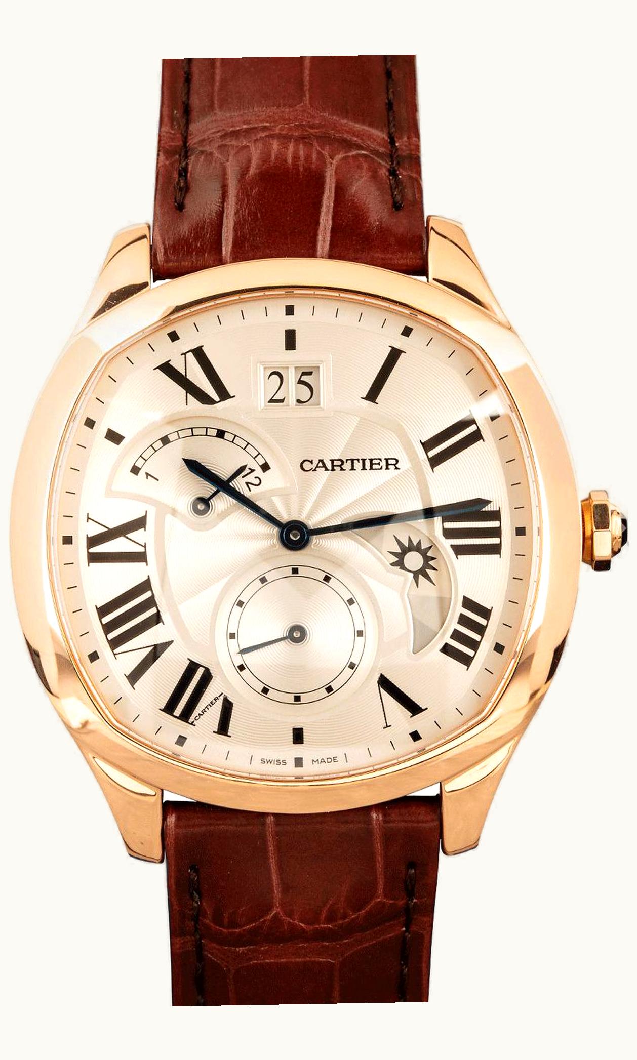 Cartier Drive de Cartier Second Time Zone Day / Night Pink Gold / Silver