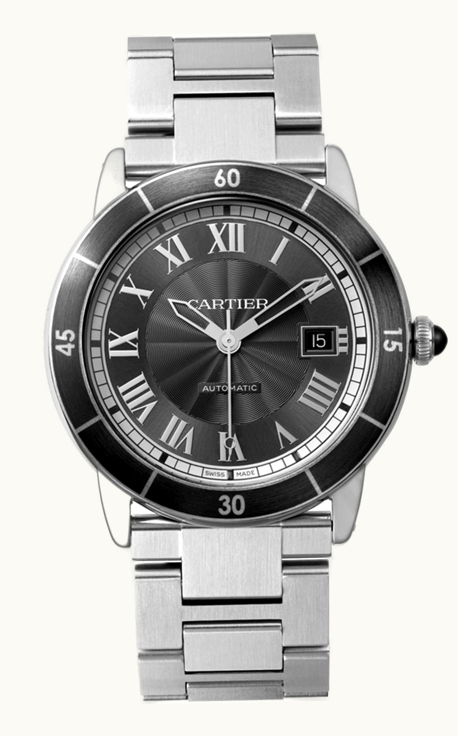 Cartier Ronde Croisière de Cartier Stainless Steel / Grey