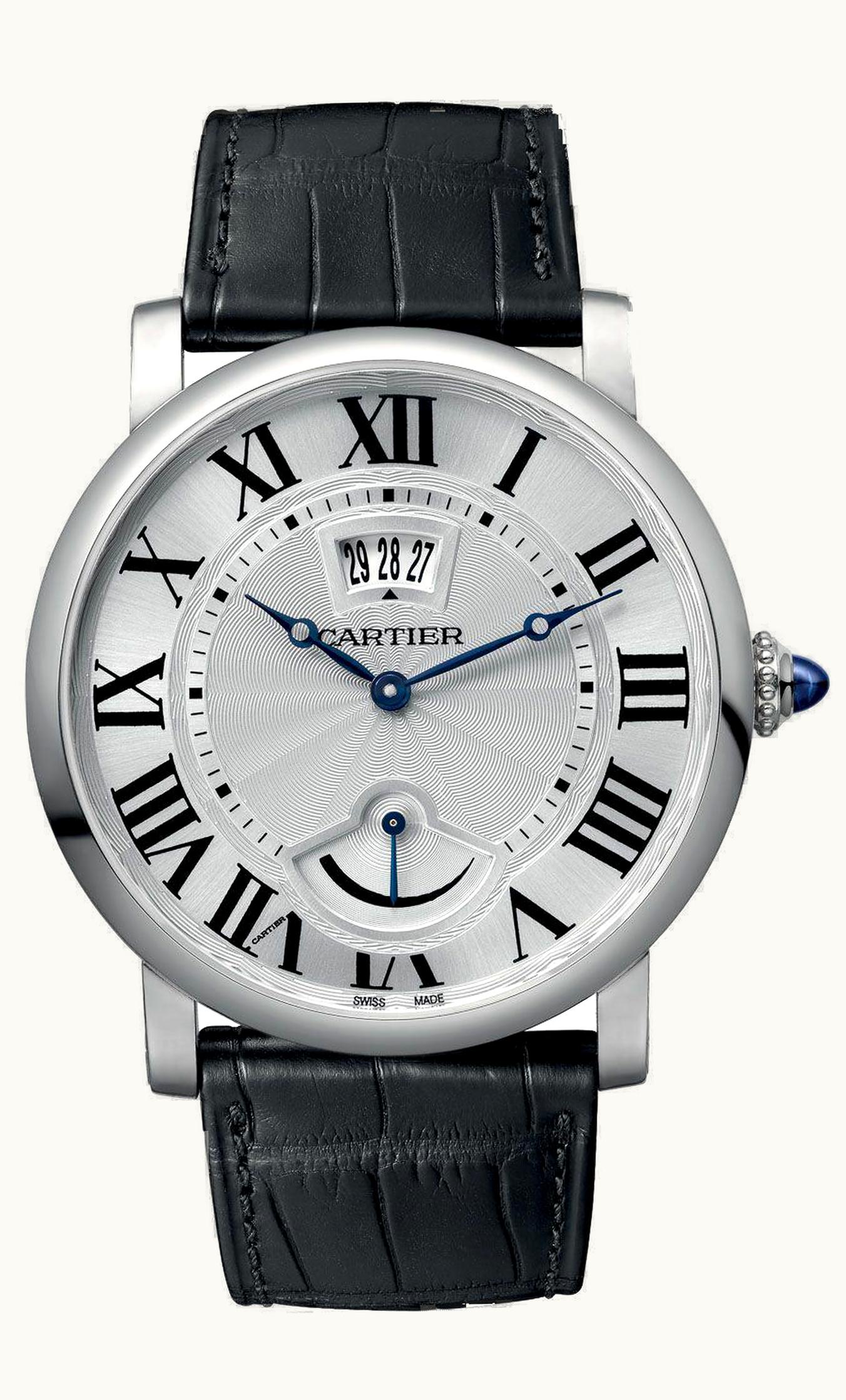 Cartier Rotonde de Cartier Calendar Aperture and Power Reserve White Gold / Grey