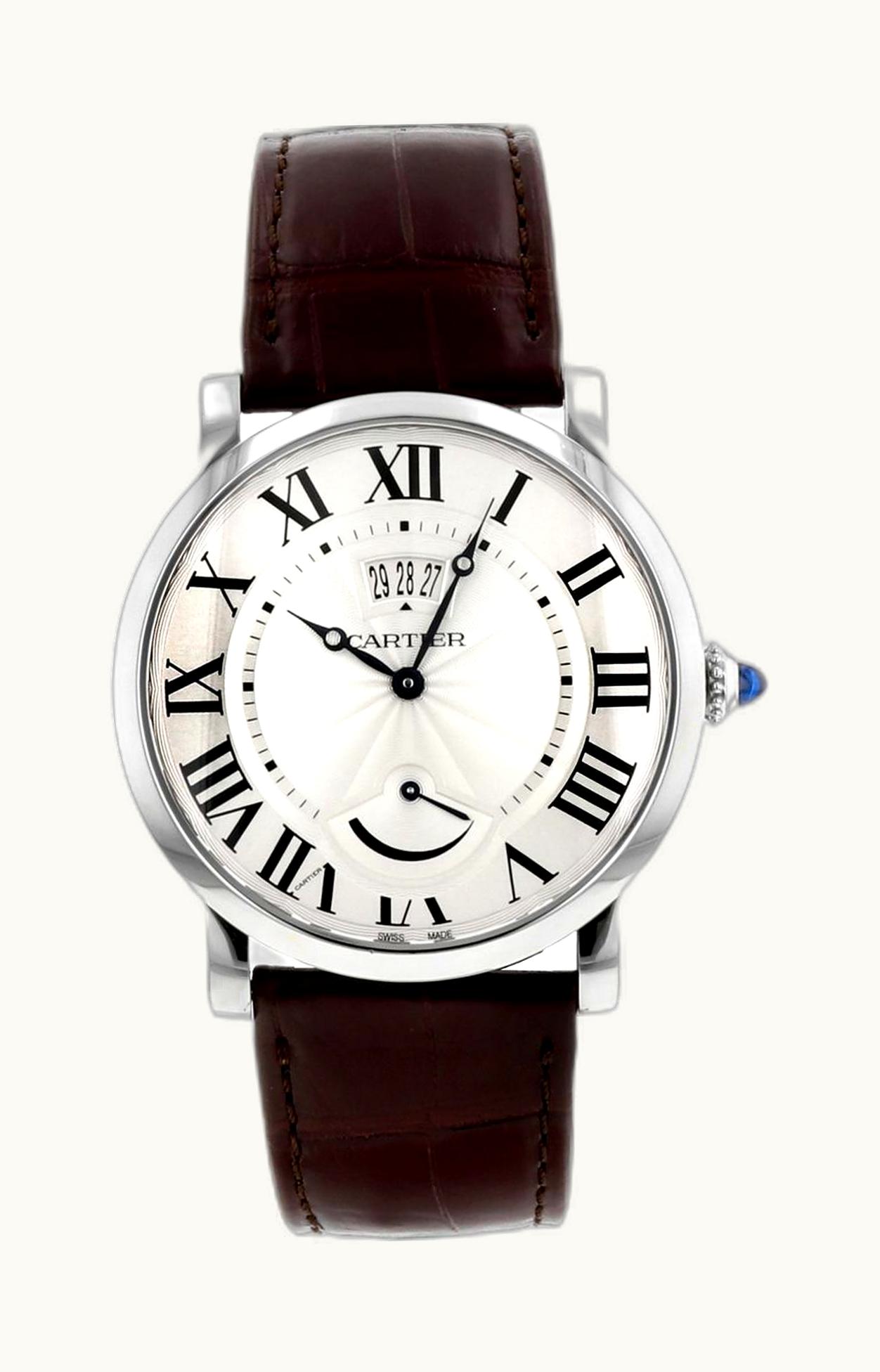 Cartier Rotonde de Cartier Calendar Aperture and Power Reserve Stainless Steel / Silver