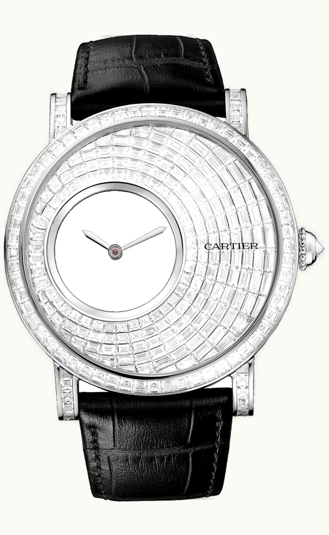 Cartier Rotonde de Cartier Mysterious Hour White Gold / Baguette