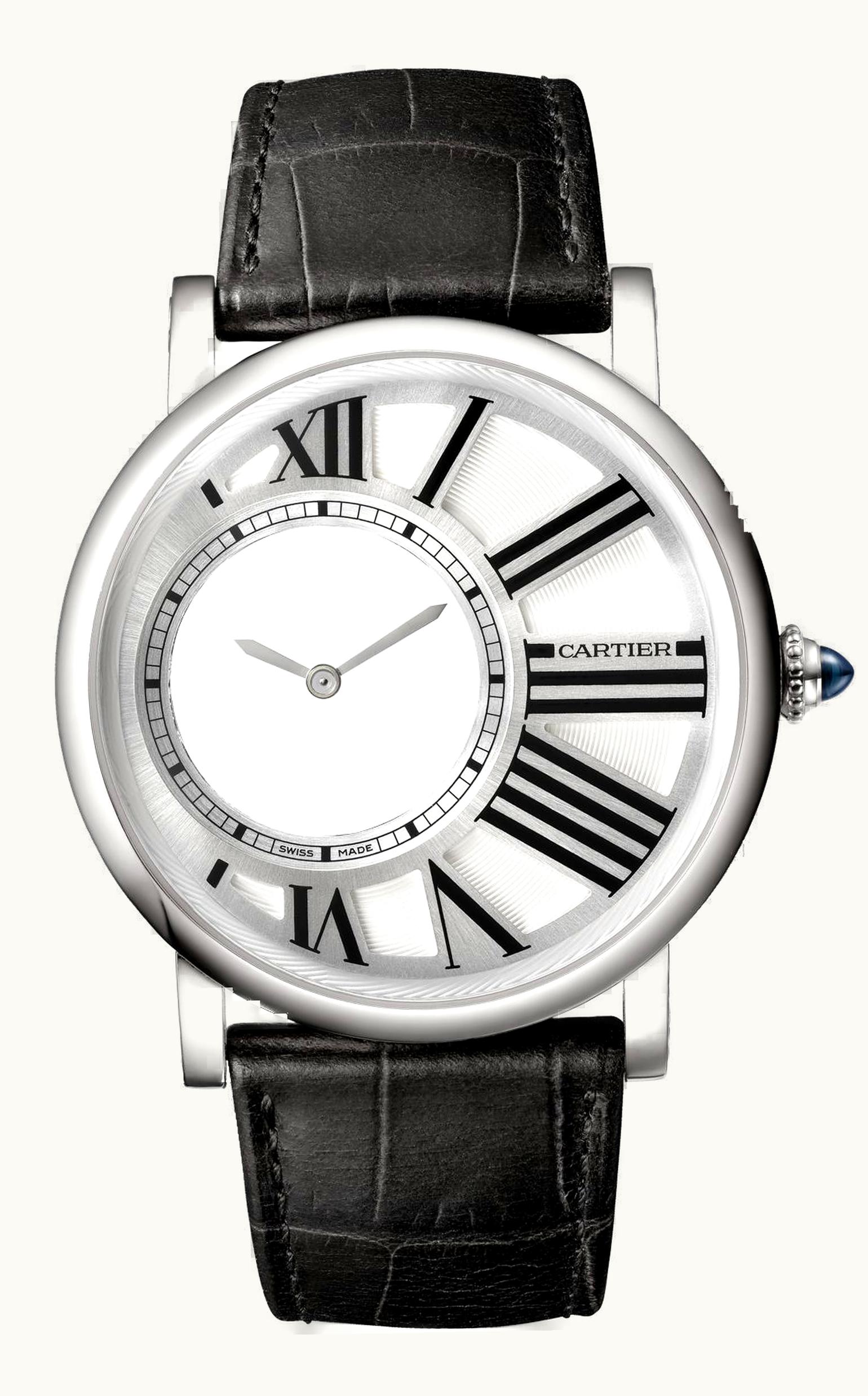 Cartier Rotonde de Cartier Mysterious Hour White Gold
