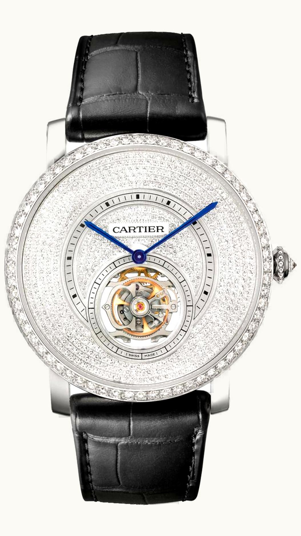 Cartier Rotonde de Cartier Flying Tourbillon White Gold / Diamond