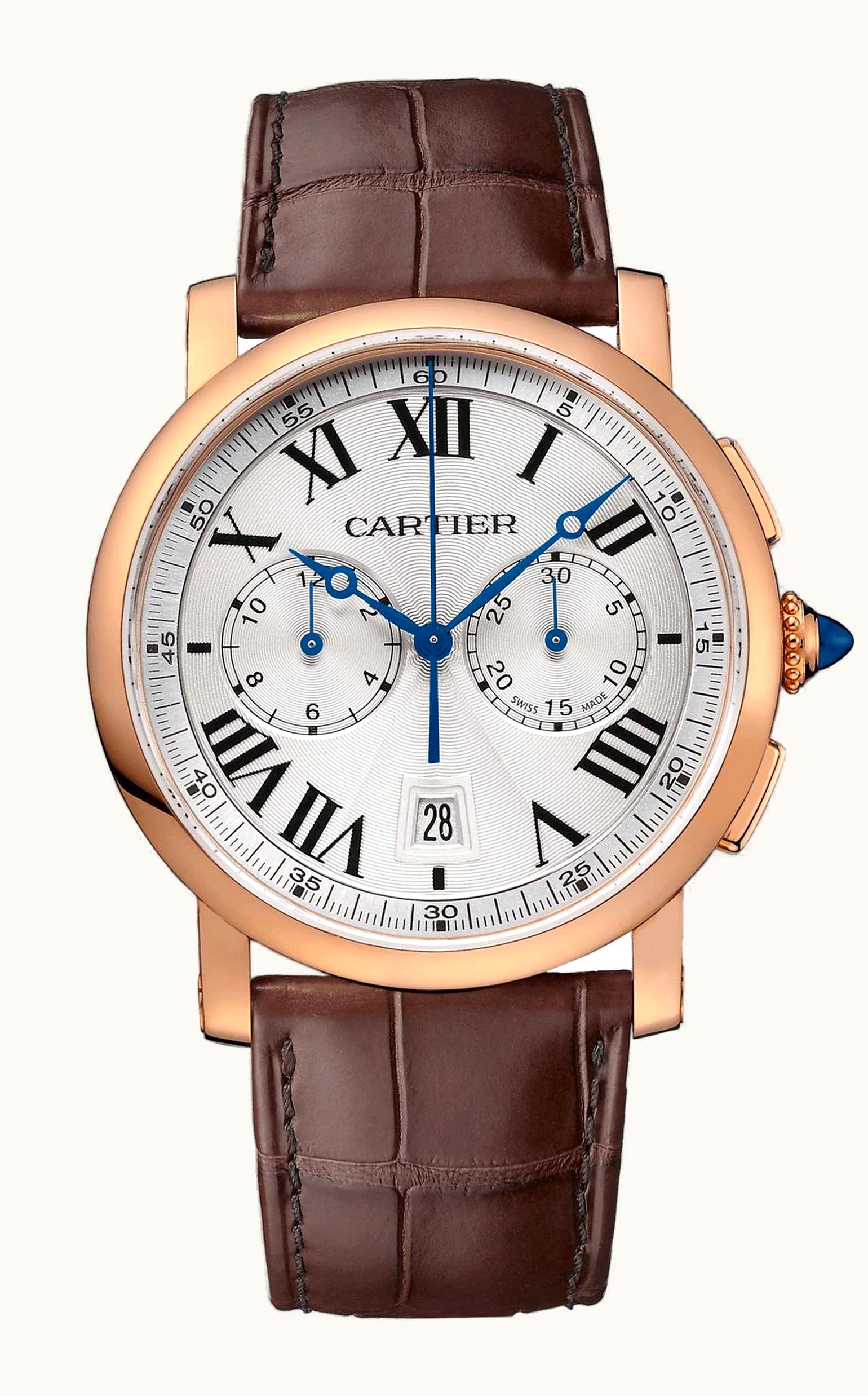 Cartier Rotonde de Cartier Chronograph Pink Gold / Silver