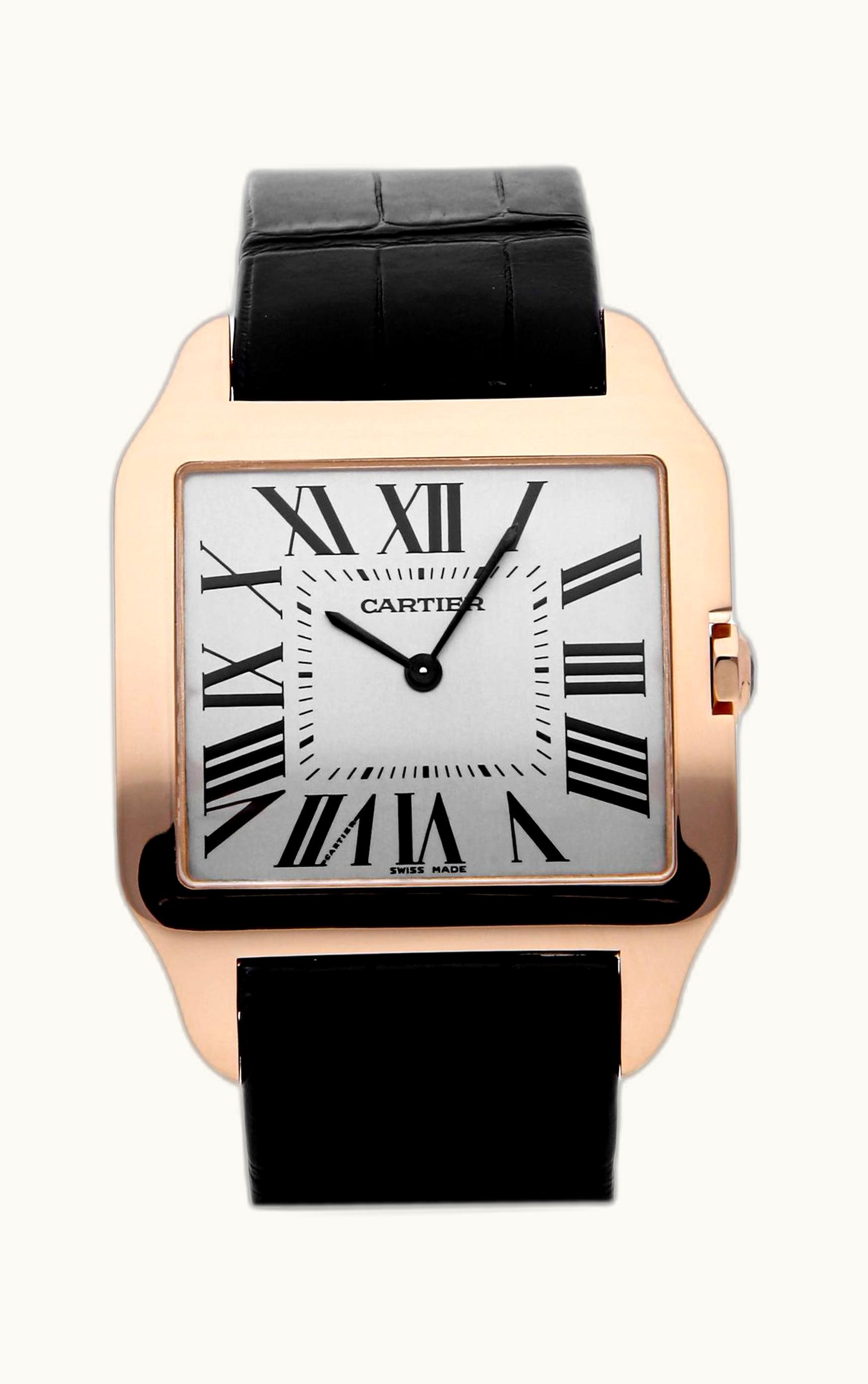 Cartier Santos Dumont 34.6 Pink Gold