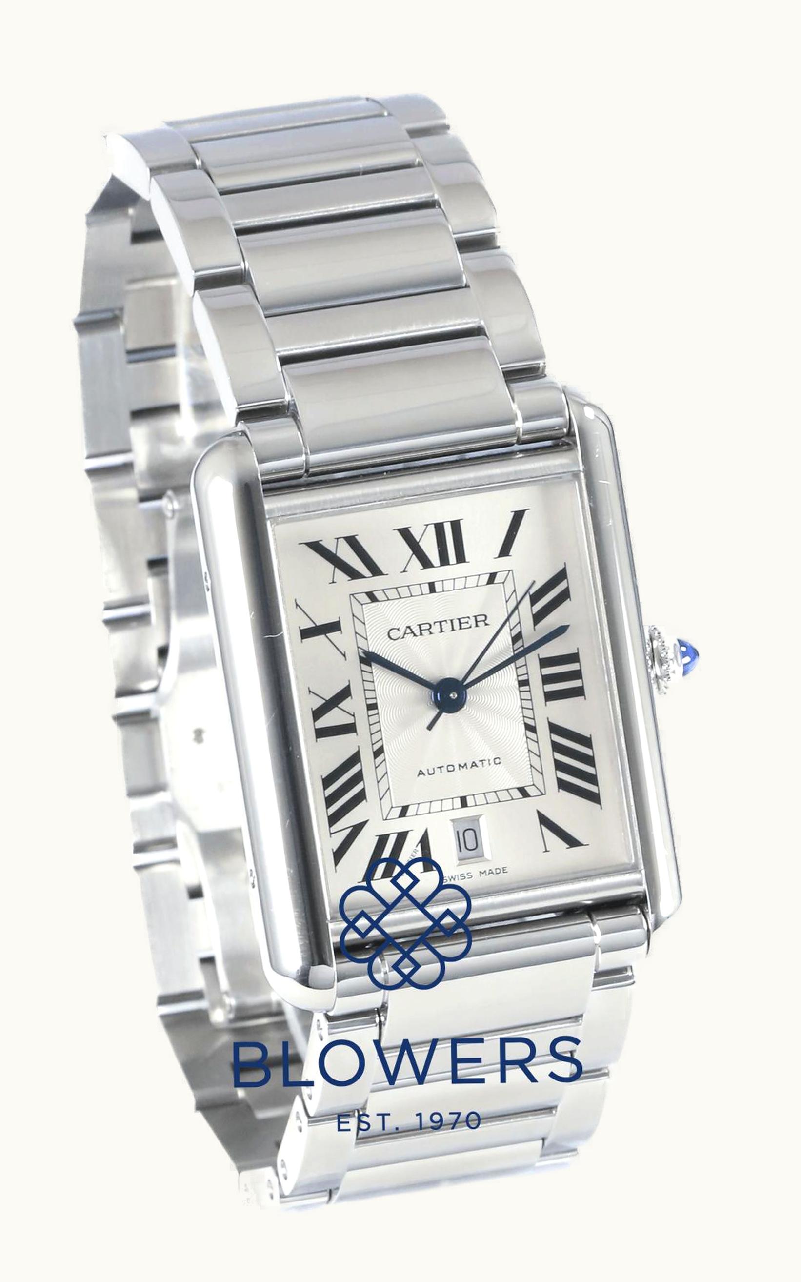 Cartier Tank Must Extra Large Automatic Stainless Steel / Silver / Bracelet