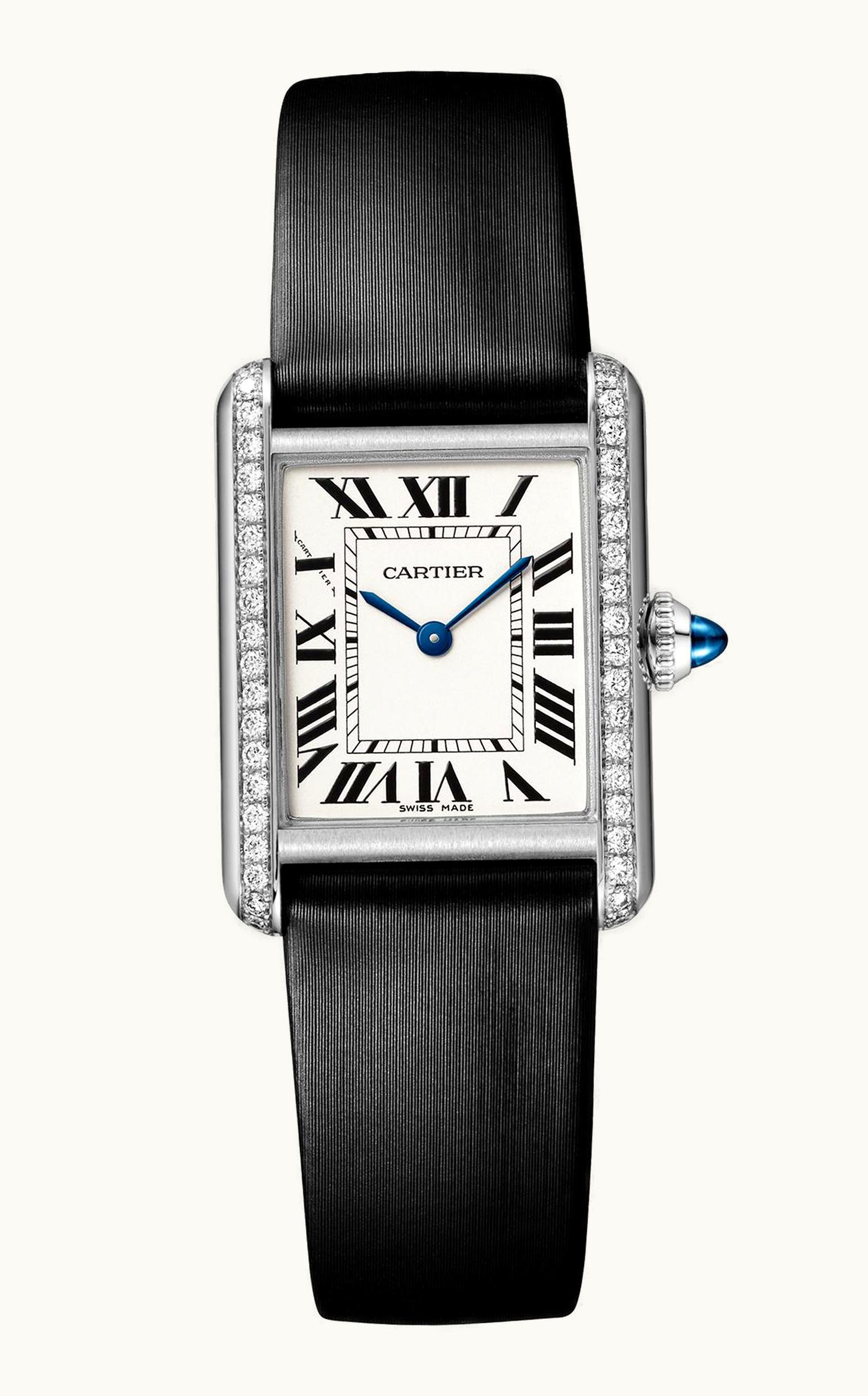 Cartier Tank Must Small Quartz Stainless Steel - Diamond / Silver