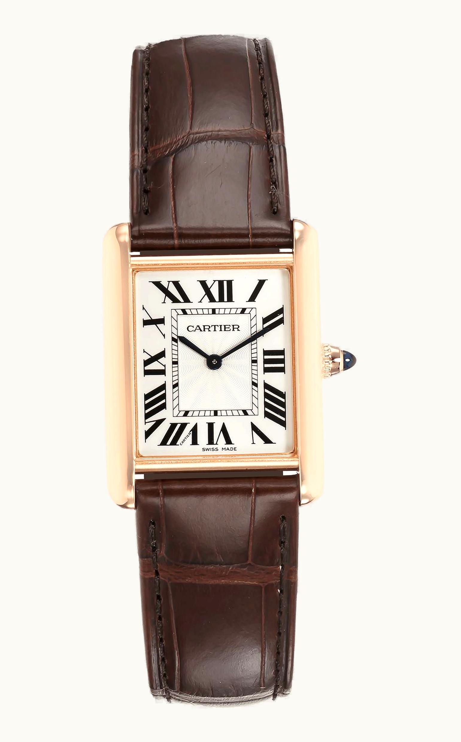 Cartier Tank Louis Cartier Large Manual Rose Gold / Silver