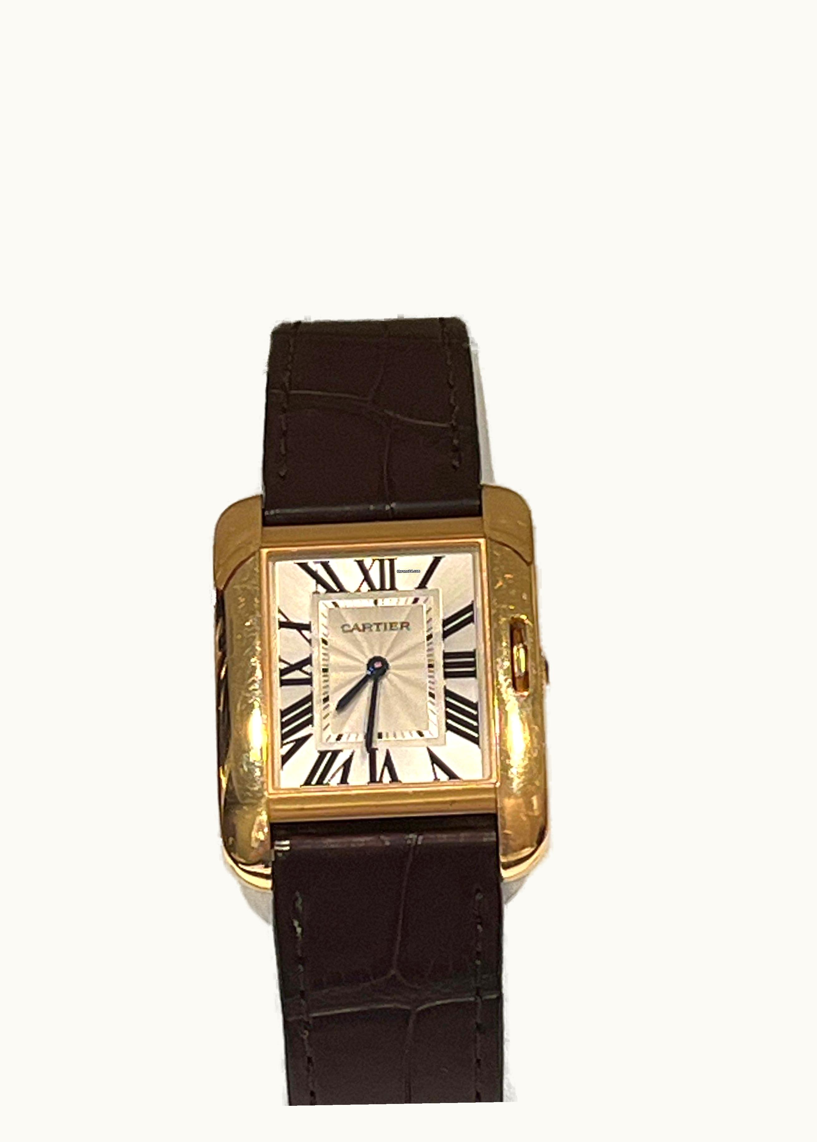 Cartier Tank Anglaise 29.8 Pink Gold / Silver