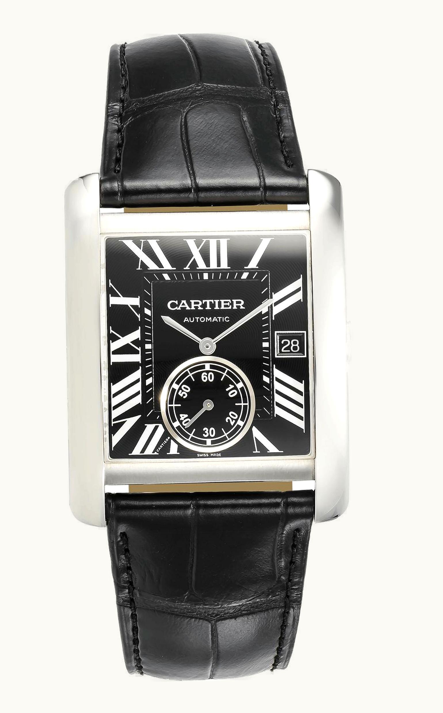 Cartier Tank MC 34.3 Stainless Steel / Black