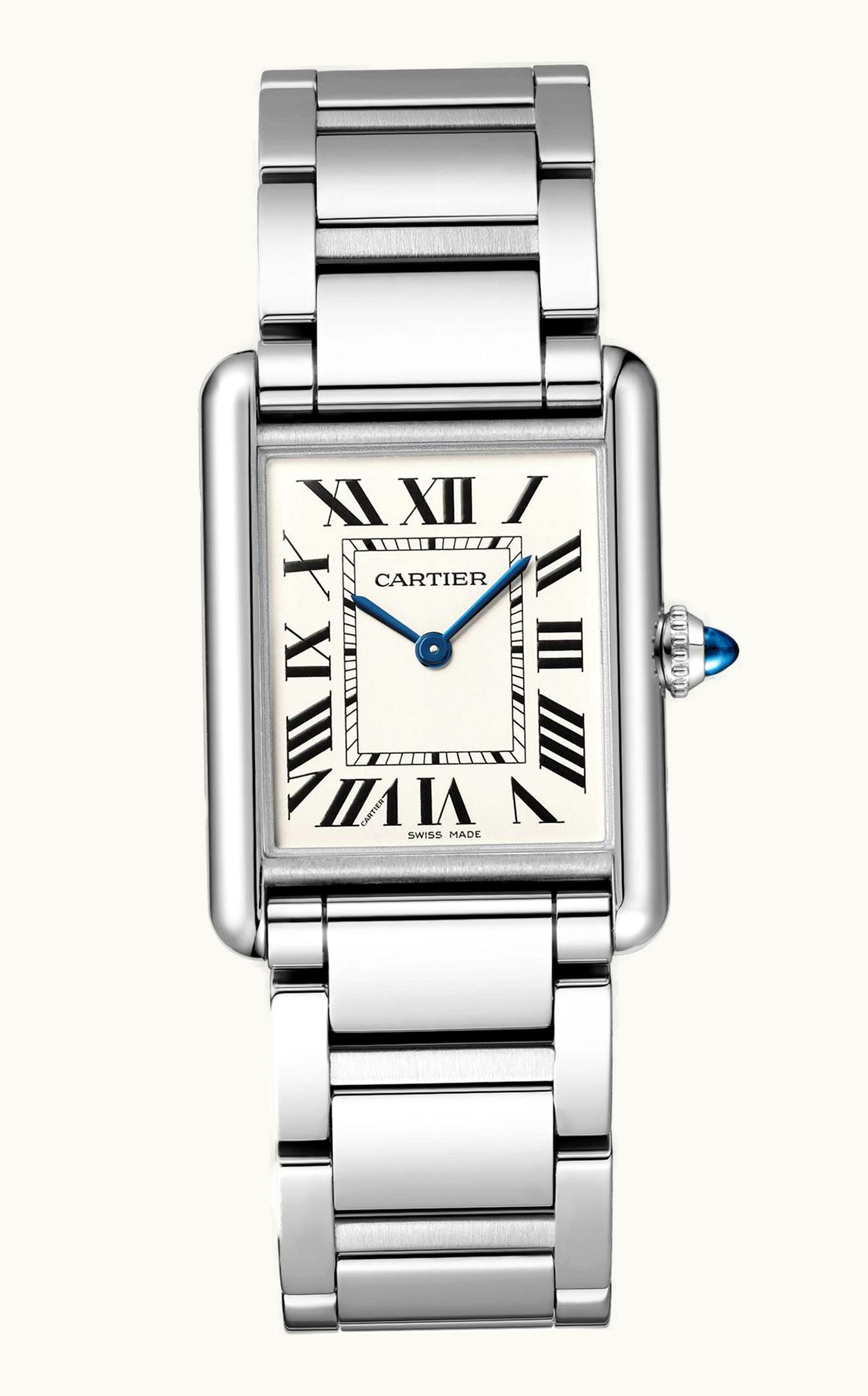 Cartier Tank Must Large Quartz Stainless Steel / Silver / Bracelet