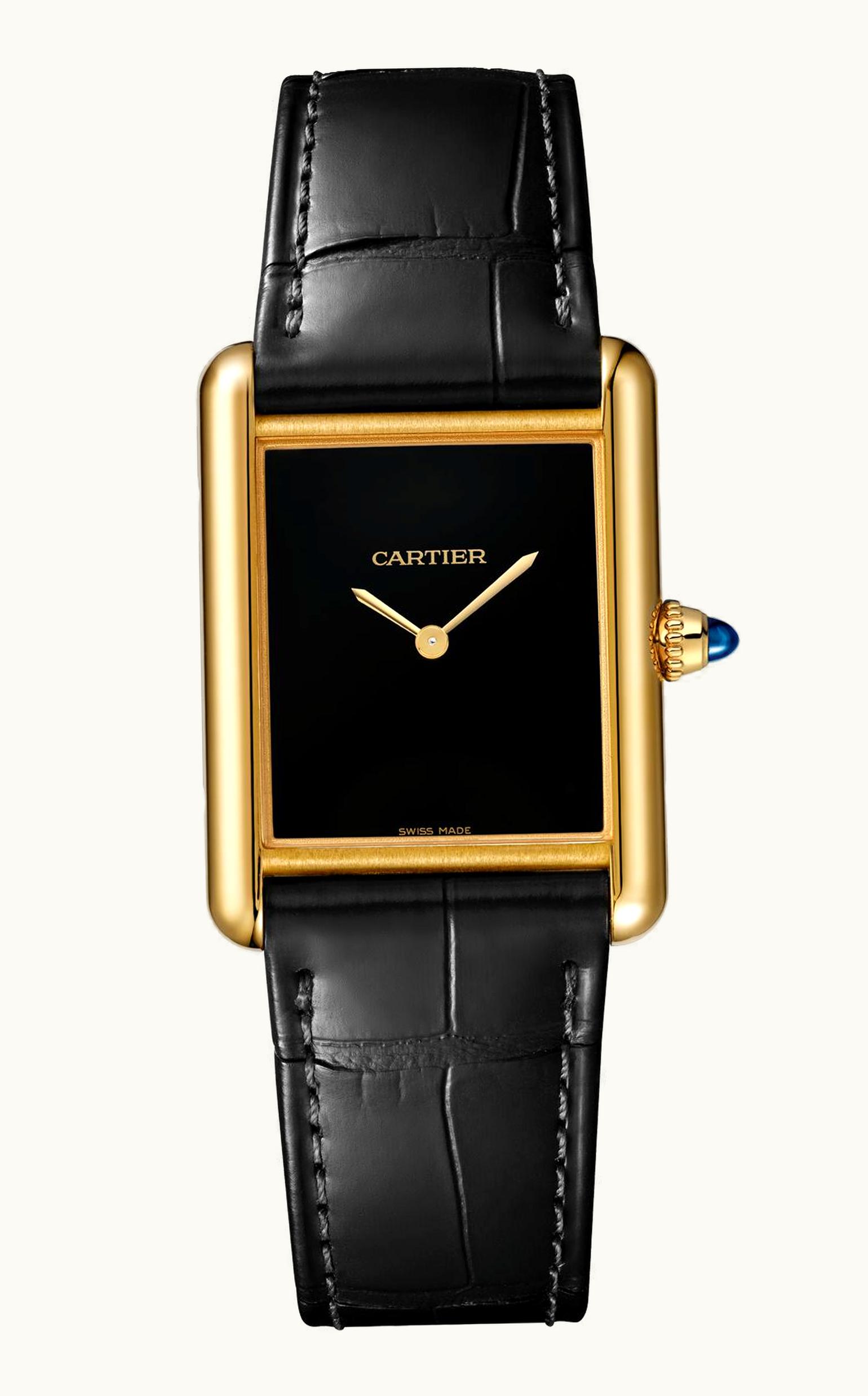 Cartier Tank Louis Cartier Large Manual Yellow Gold / Black