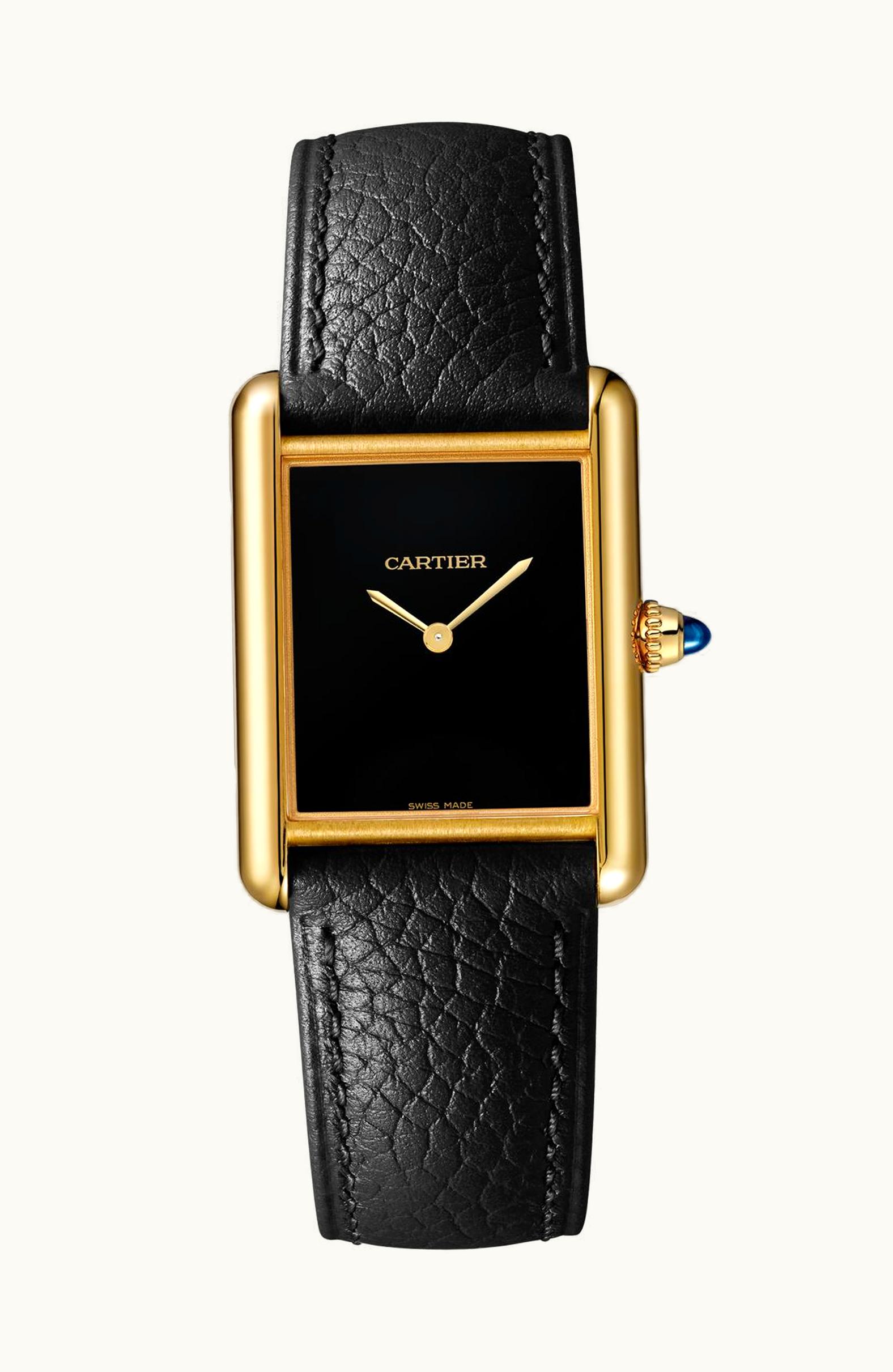 Cartier Tank Louis Cartier Large Manual Yellow Gold / Black