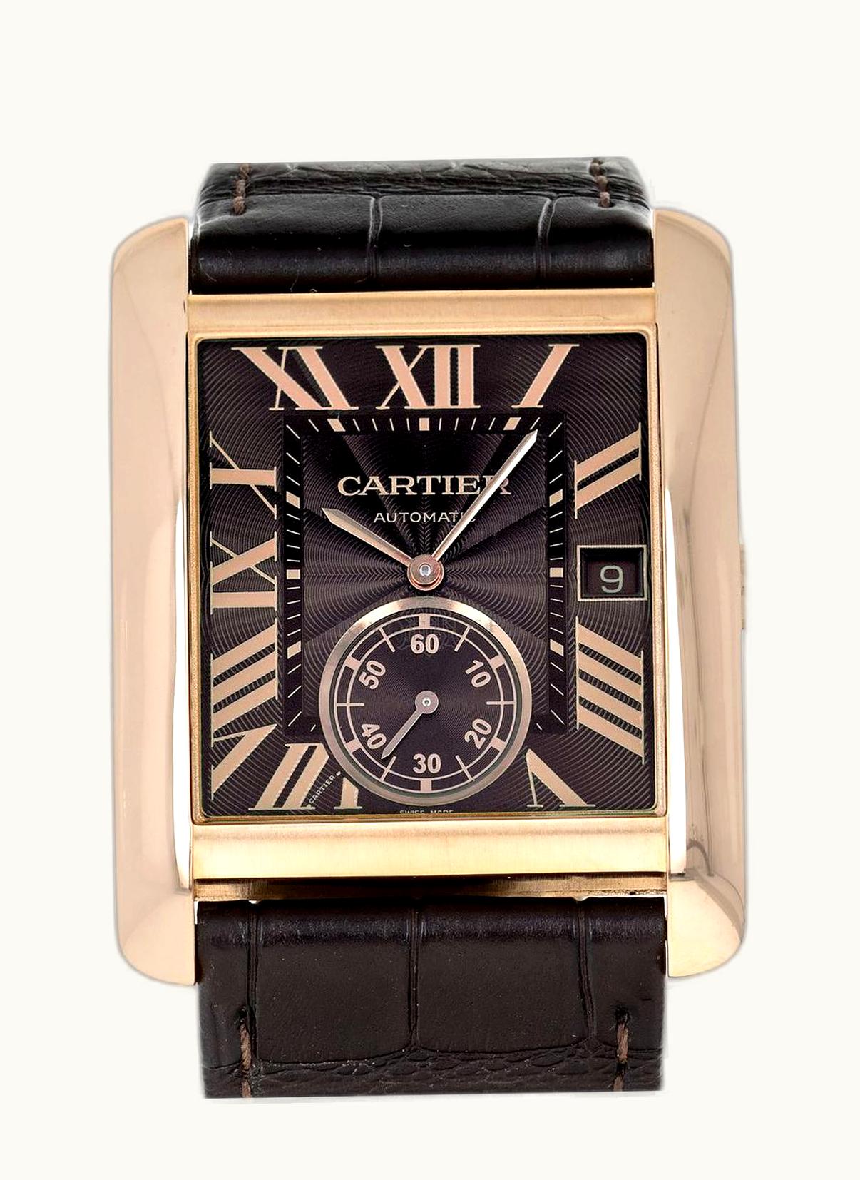 Cartier Tank MC 34.3 Pink Gold / Chocolate