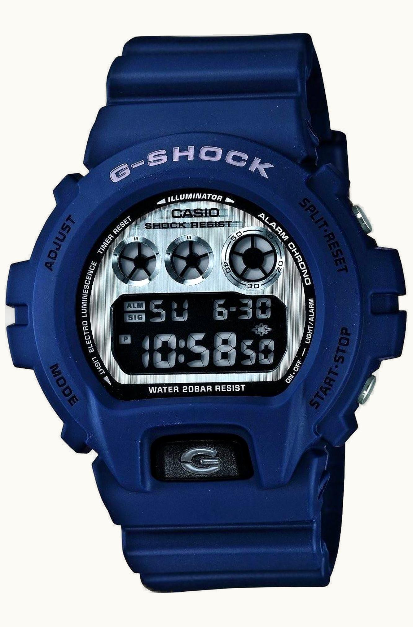 Casio DW-6900HM-2 Navy Blue Brushed Steel