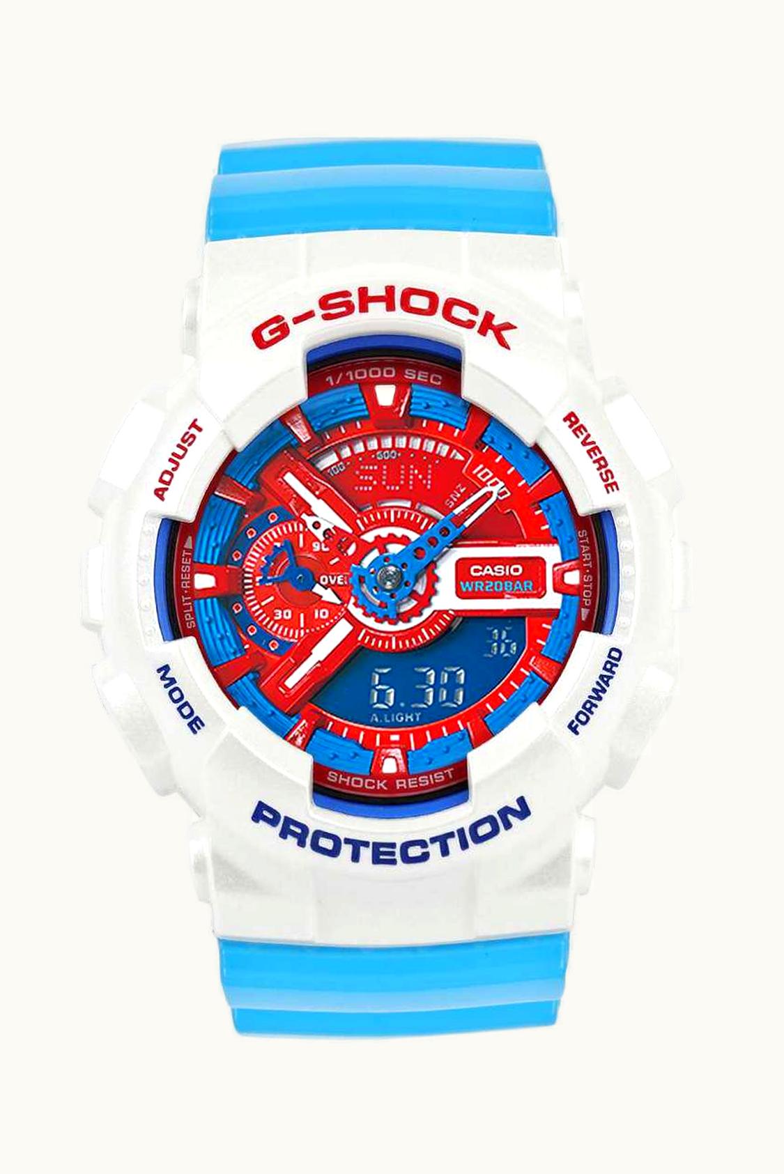 Casio GA-110AC-7A Red, White and Blue