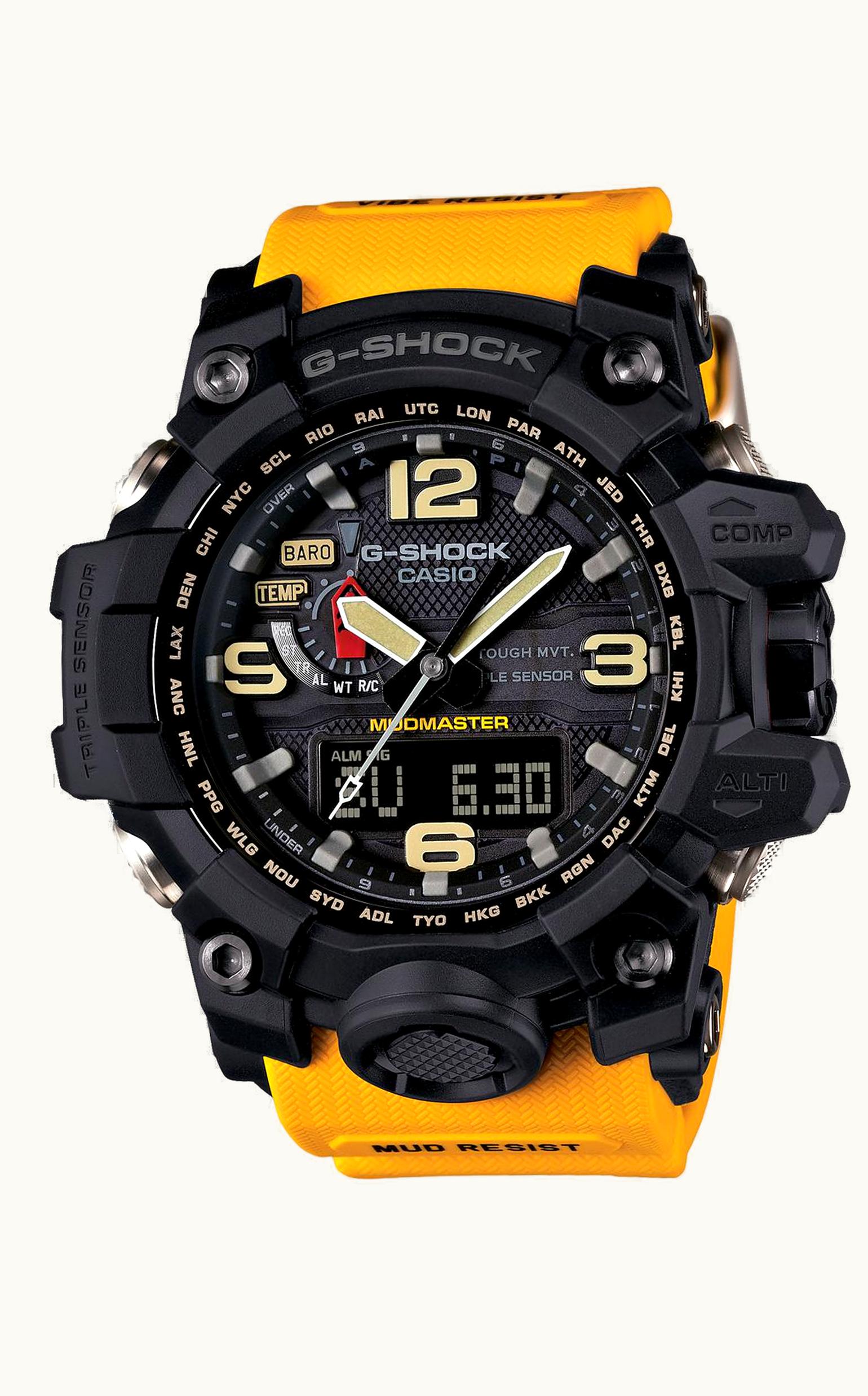 Casio G-Shock Mudmaster Triple Sensor Black / Yellow