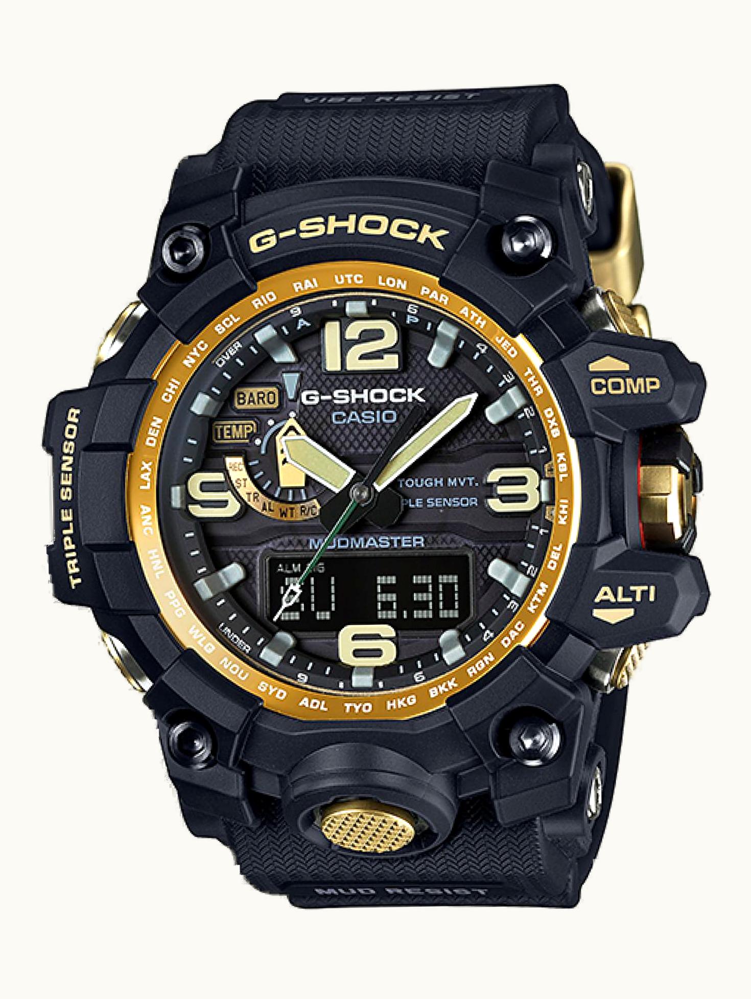 Casio G-Shock Mudmaster Triple Sensor Black / Gold
