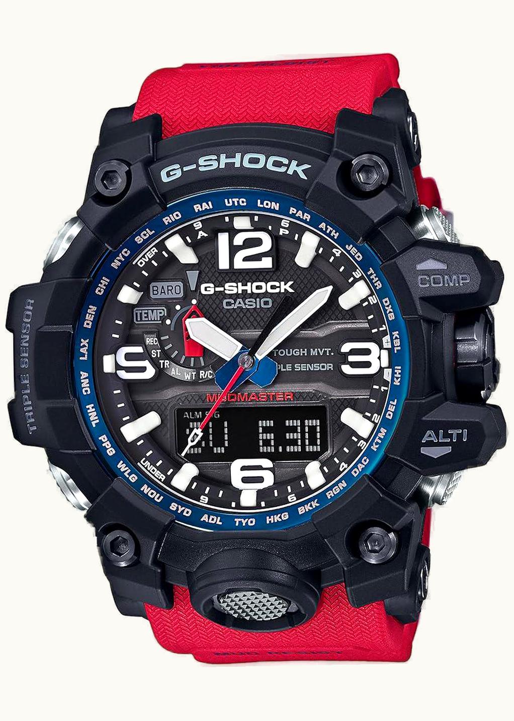 Casio G-Shock Mudmaster Triple Sensor Black / Red