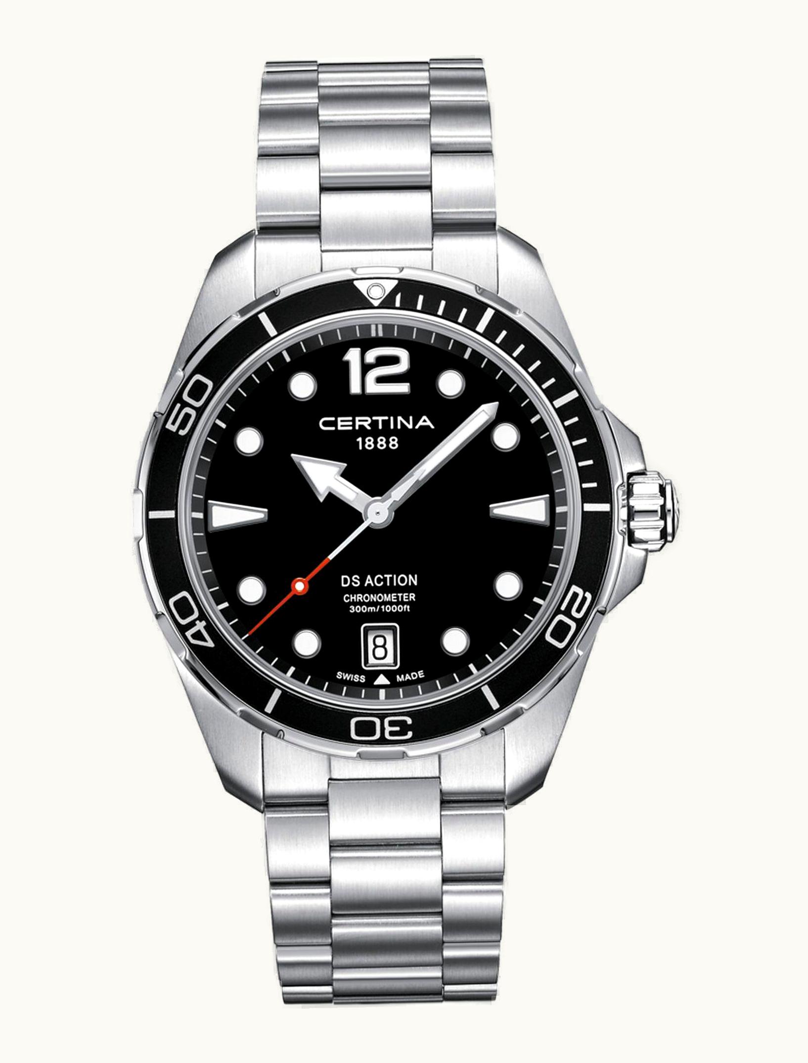 Certina DS Action 43 Quartz Stainless Steel / Black