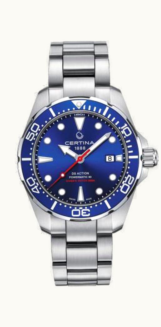 Certina DS Action Diver Powermatic 80 Stainless Steel / Blue / Bracelet